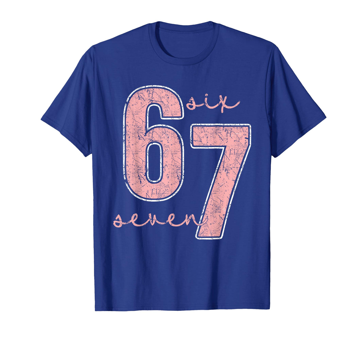 Six Seven Pink Number 67 Couple 6 7 Couple Halloween Costume T-Shirt