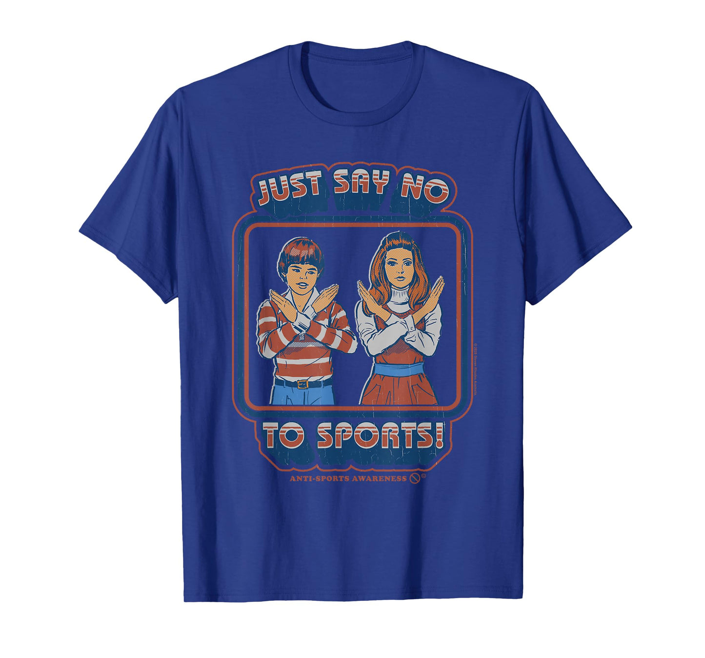 Say No to Sports Sarcastic Retro Vintage Funny Adult Humor T-Shirt