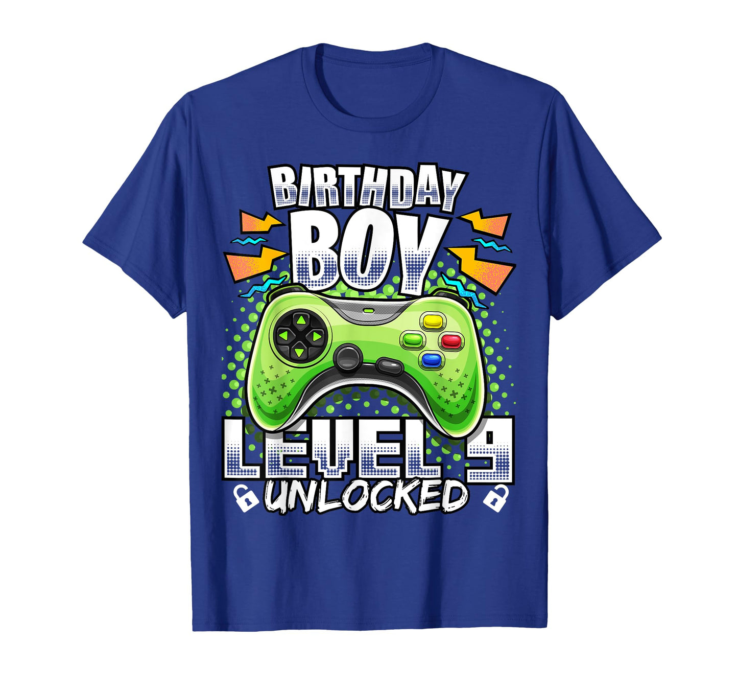Level 9 Unlocked Video Game 9th Birthday Gamer Gift Boys T-Shirt