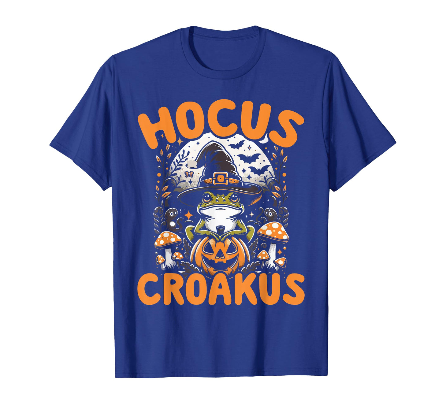 Halloween Frog Witch Pun Hocus Croakus Toad Lover Costume T-Shirt