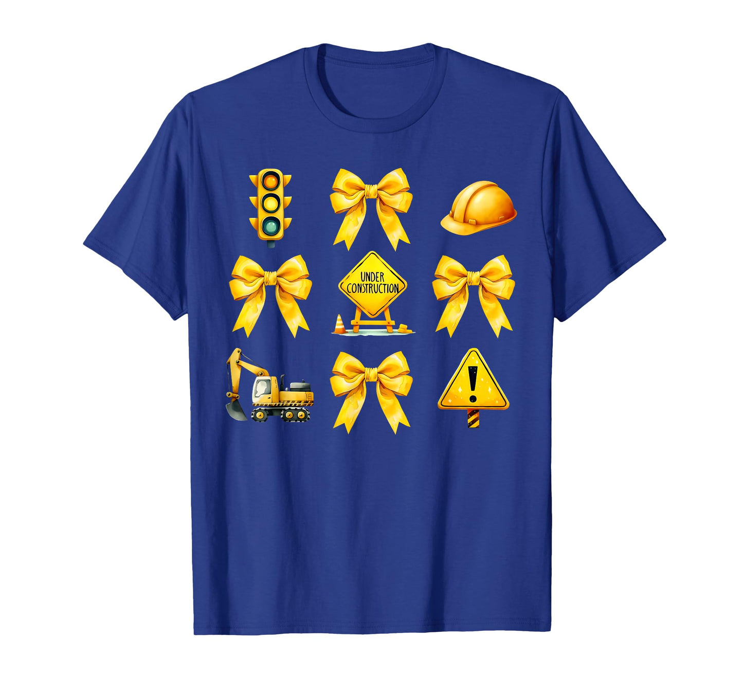 Bow Coquette Construction Worker Funny Womens Construction T-Shirt