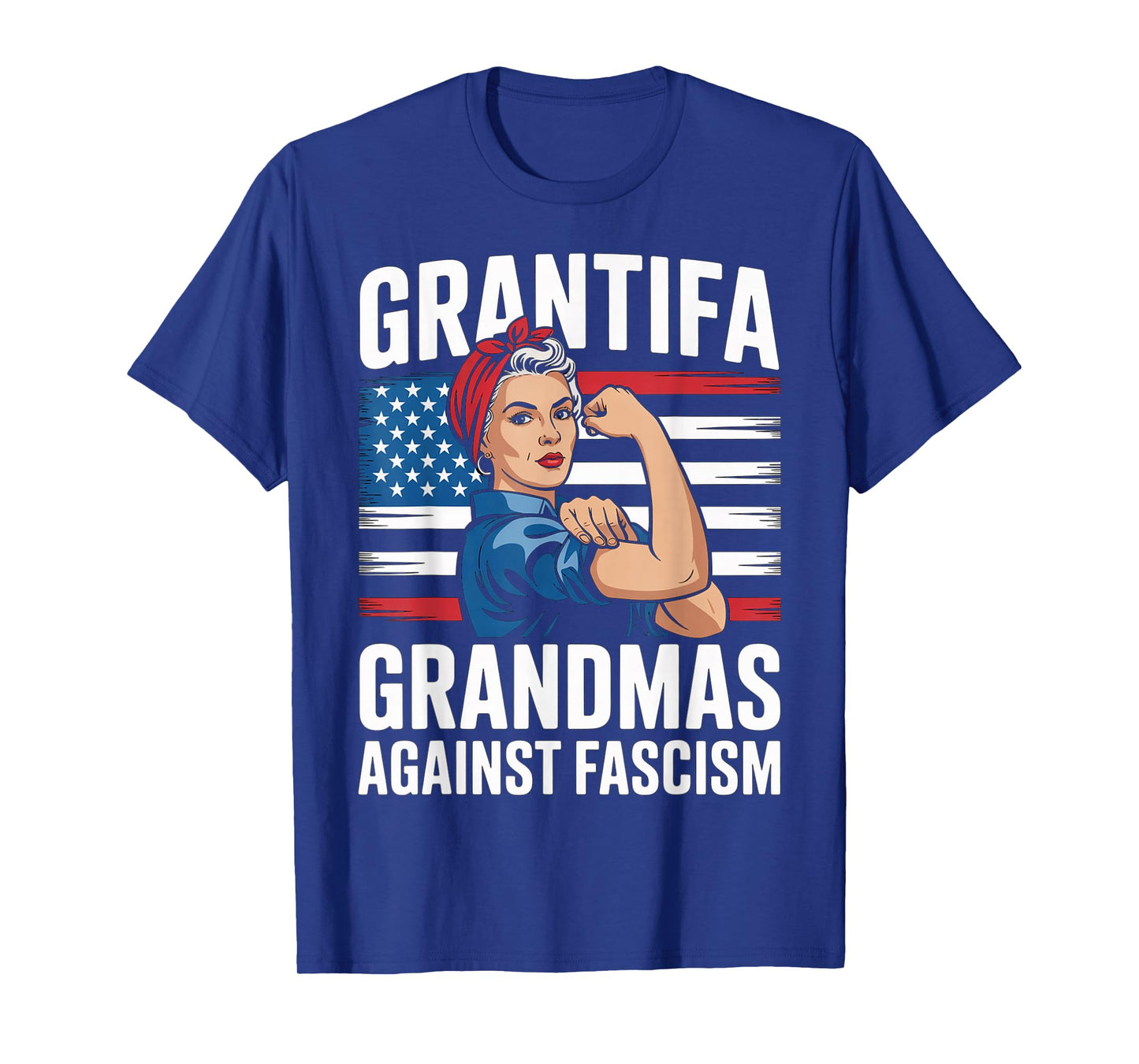 Grantifa Grandmas Against Fascism Flag Resist No Kings 50501 T-Shirt