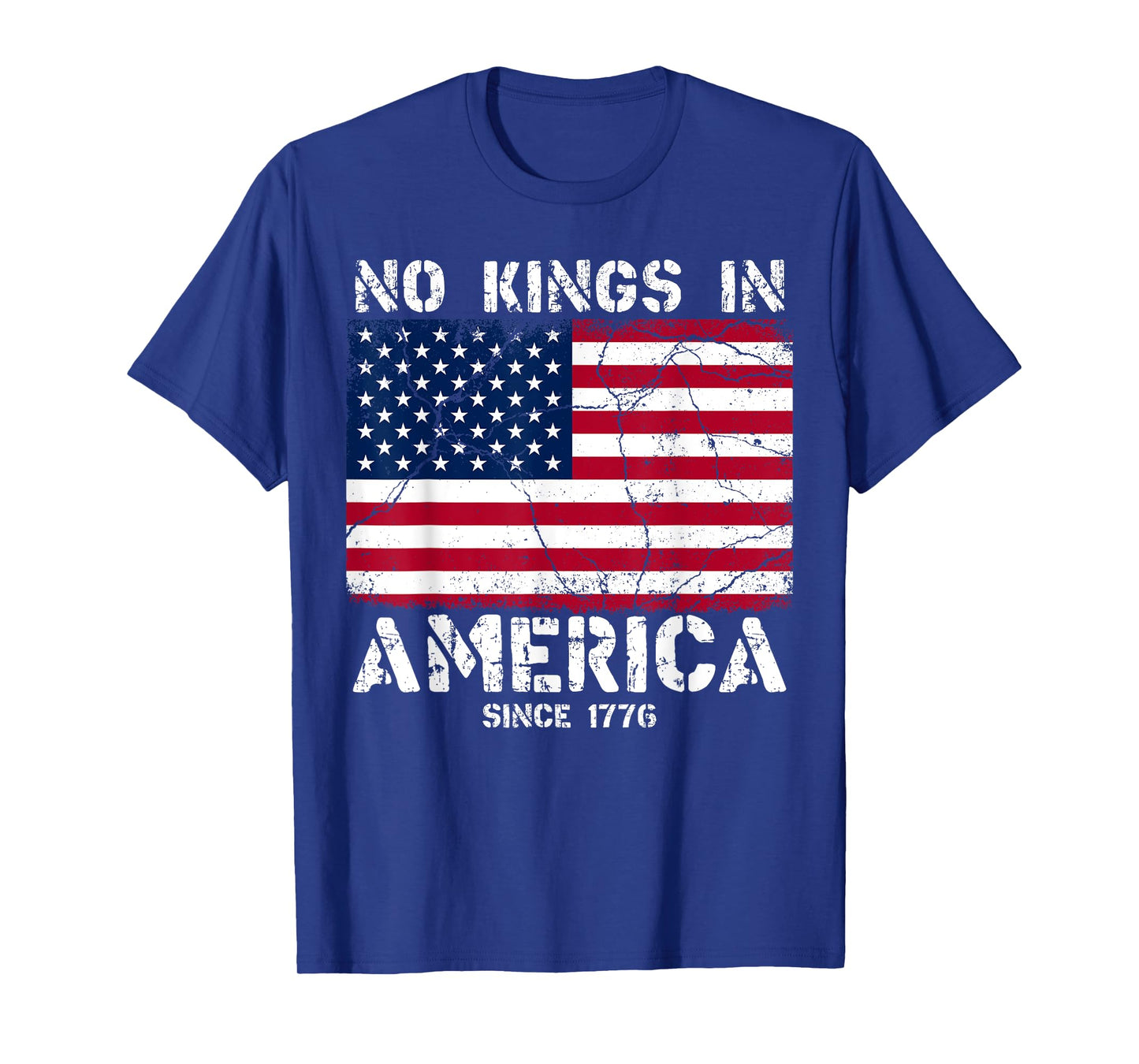 Vintage No Kings Since 1776 USA 4th Of July free T-Shirt