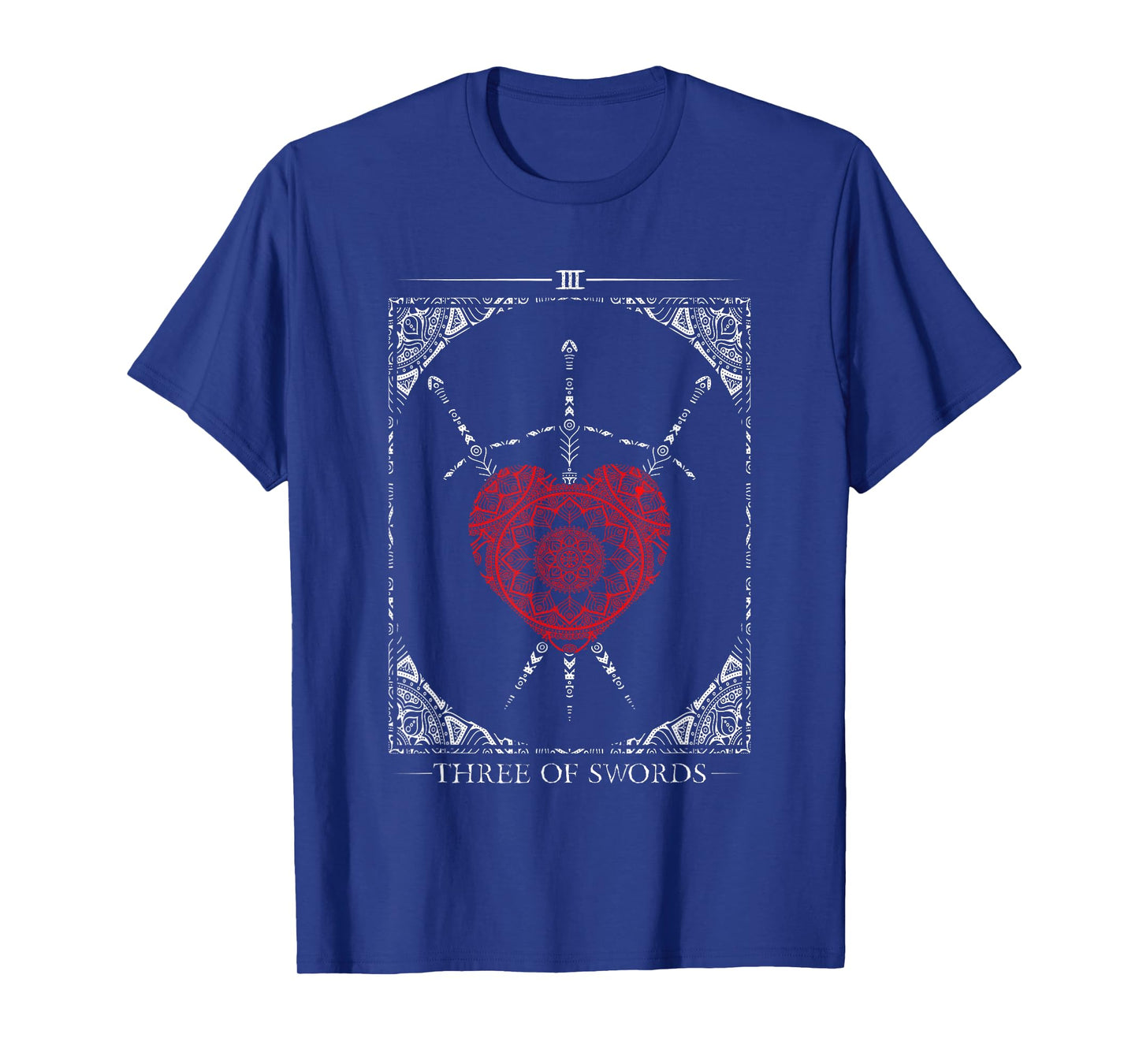 Vintage - 3 Of Swords Tarot Card T-Shirt