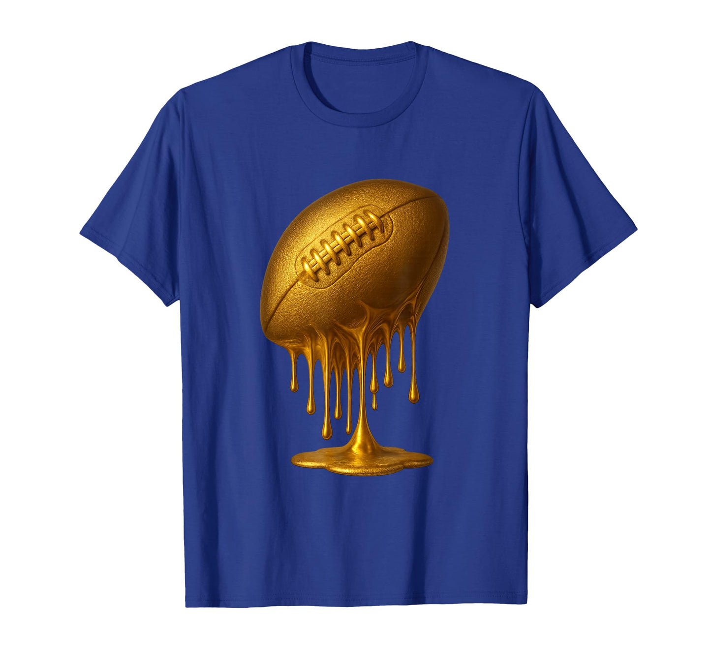 Football Drip Drippy Gold Spirit Wear Game Day Boys Youth T-Shirt