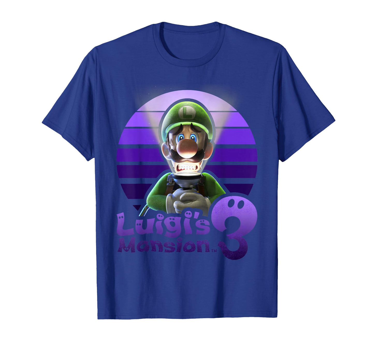 Luigi's Mansion 3 Luigi Purple Portrait T-Shirt