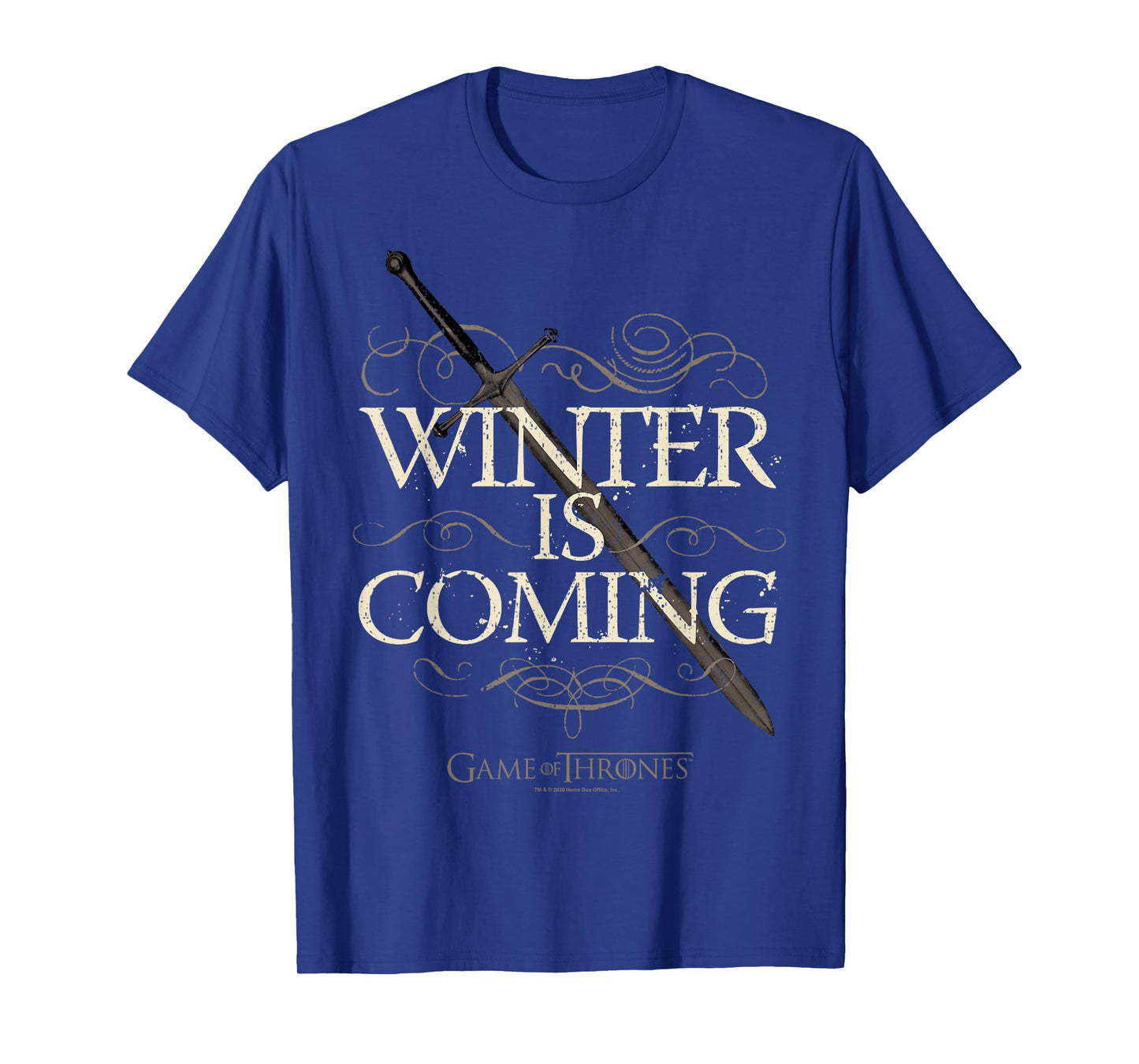 Game Of Thrones Winter Is Coming Text T-Shirt