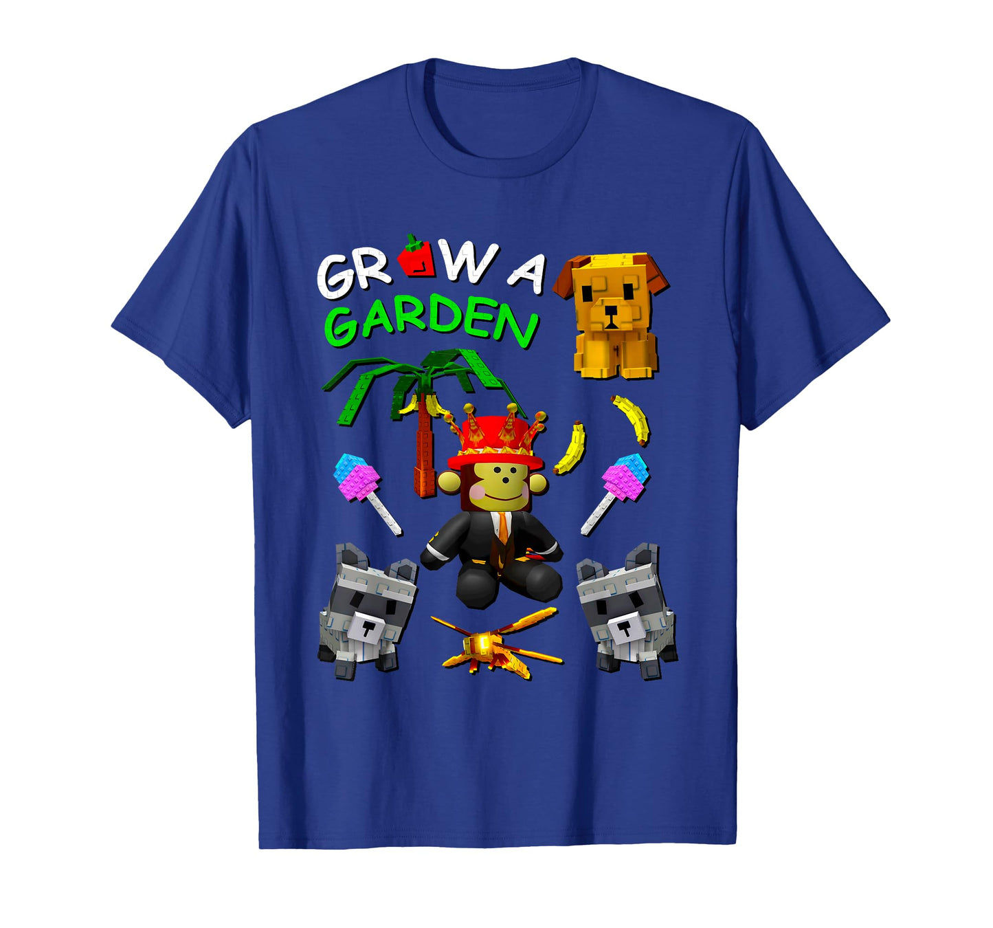 Grow A Garden Gamer Candy Blossom Fruit Palm Monkey Pet T-Shirt
