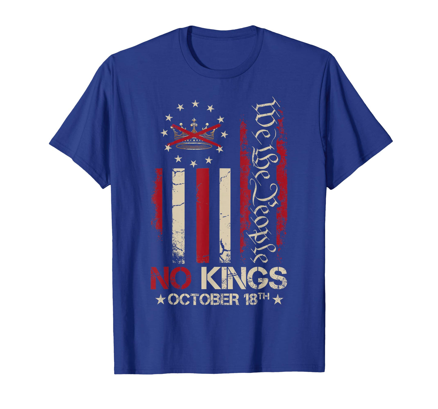 No Kings Day Patriotic No Kings 2025 T-Shirt