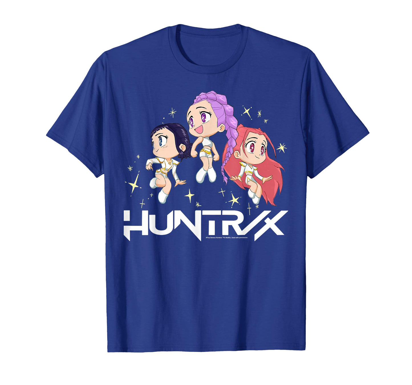 Kpop Demon Hunters Halloween Huntrix Chibi Sparks Group Shot T-Shirt