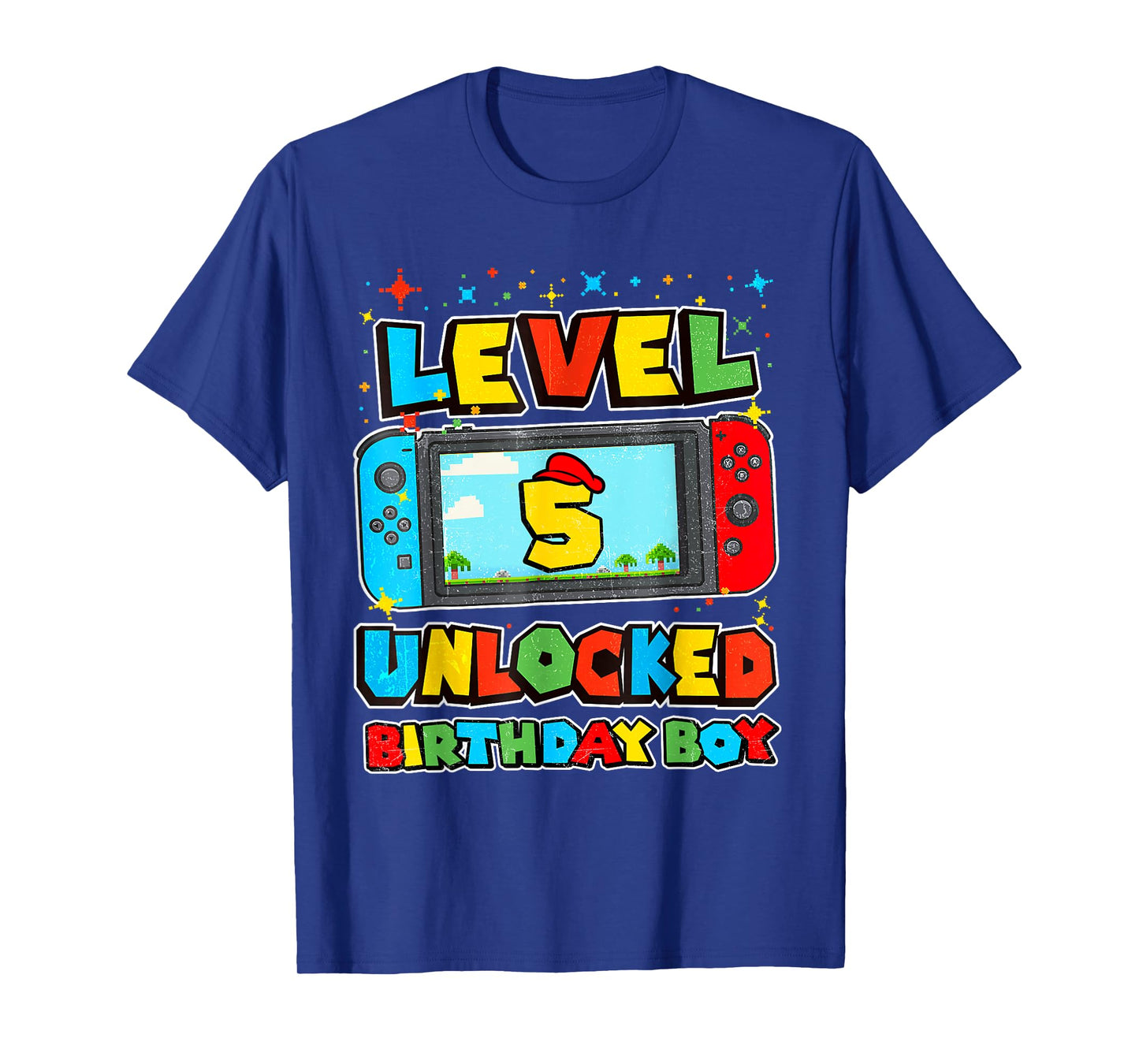 Level 5 Unlocked Birthday Boy Happy 5th Birthday Videos Game T-Shirt