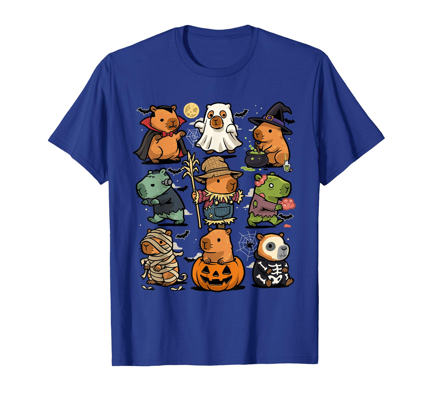 Spooky Capybaras Creepy Kawaii Cappy Halloween Capybara T-Shirt