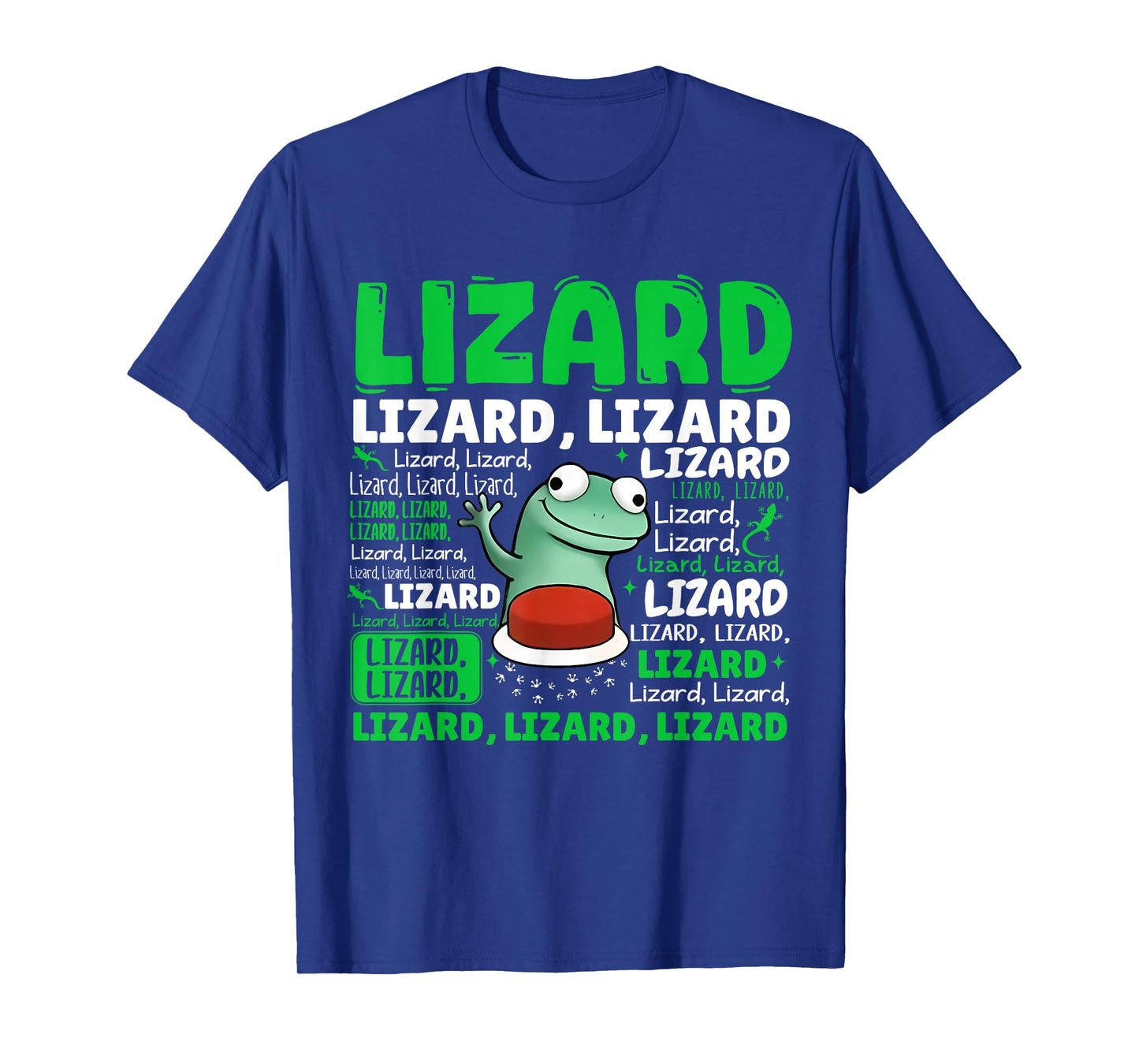 Funny Lizard Button T-Shirt