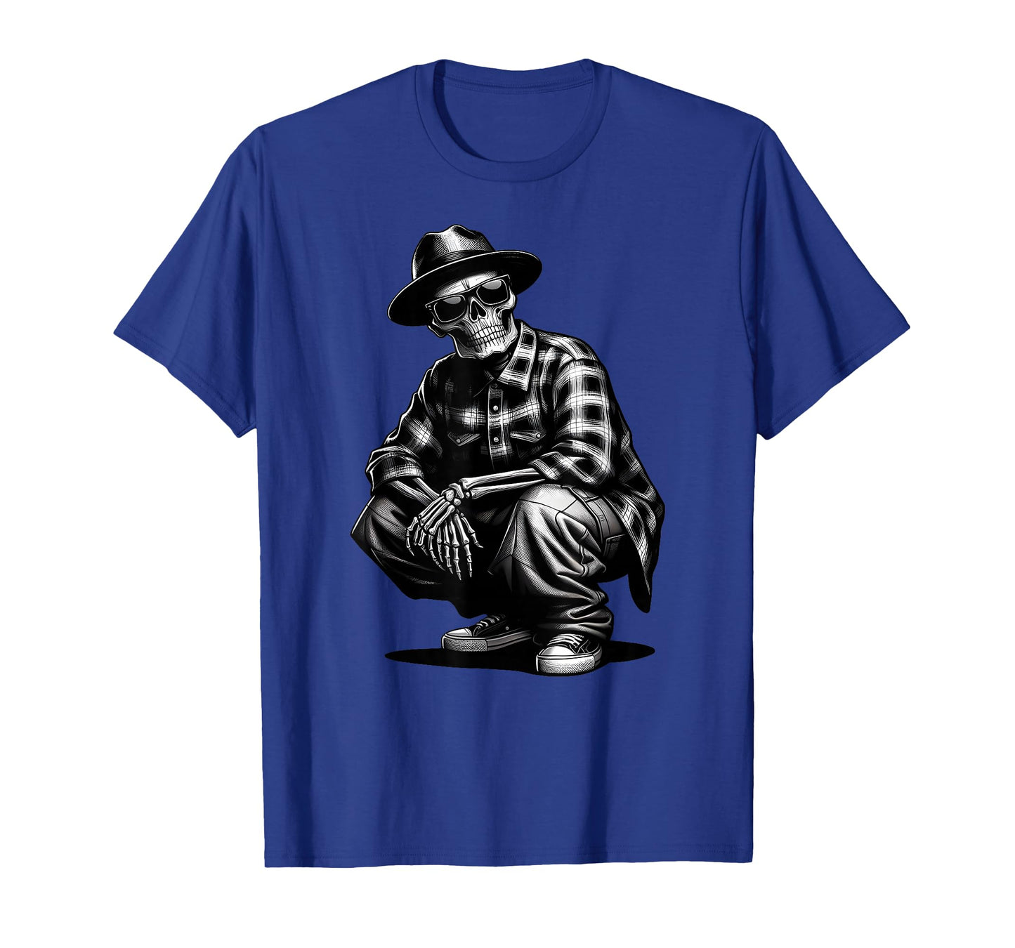 90s Cholo Chicano Homie Cool Mexican Gangster Skeleton Skull T-Shirt
