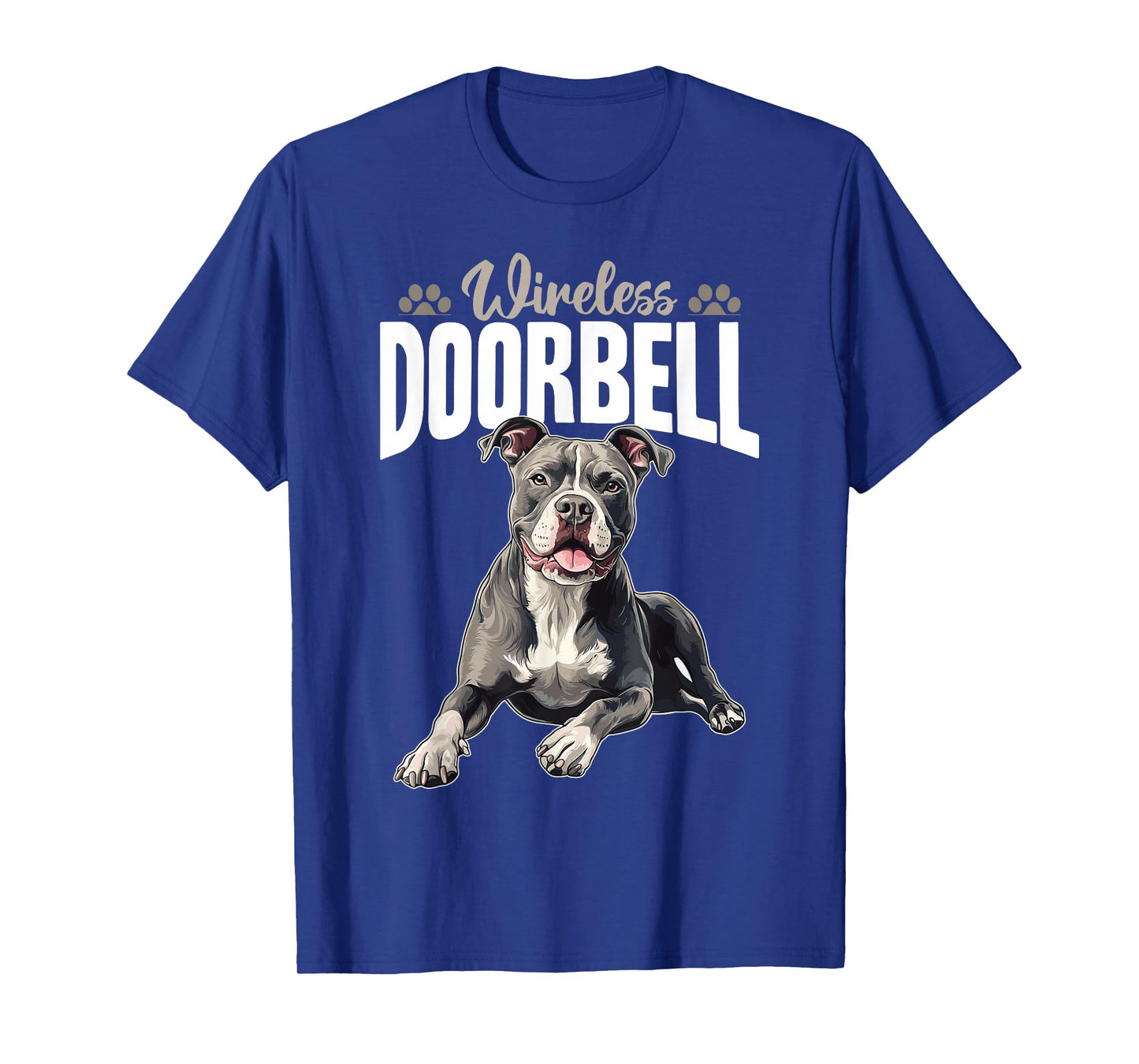 Pitbull Terrier Dog Breed Wireless Doorbell T-Shirt
