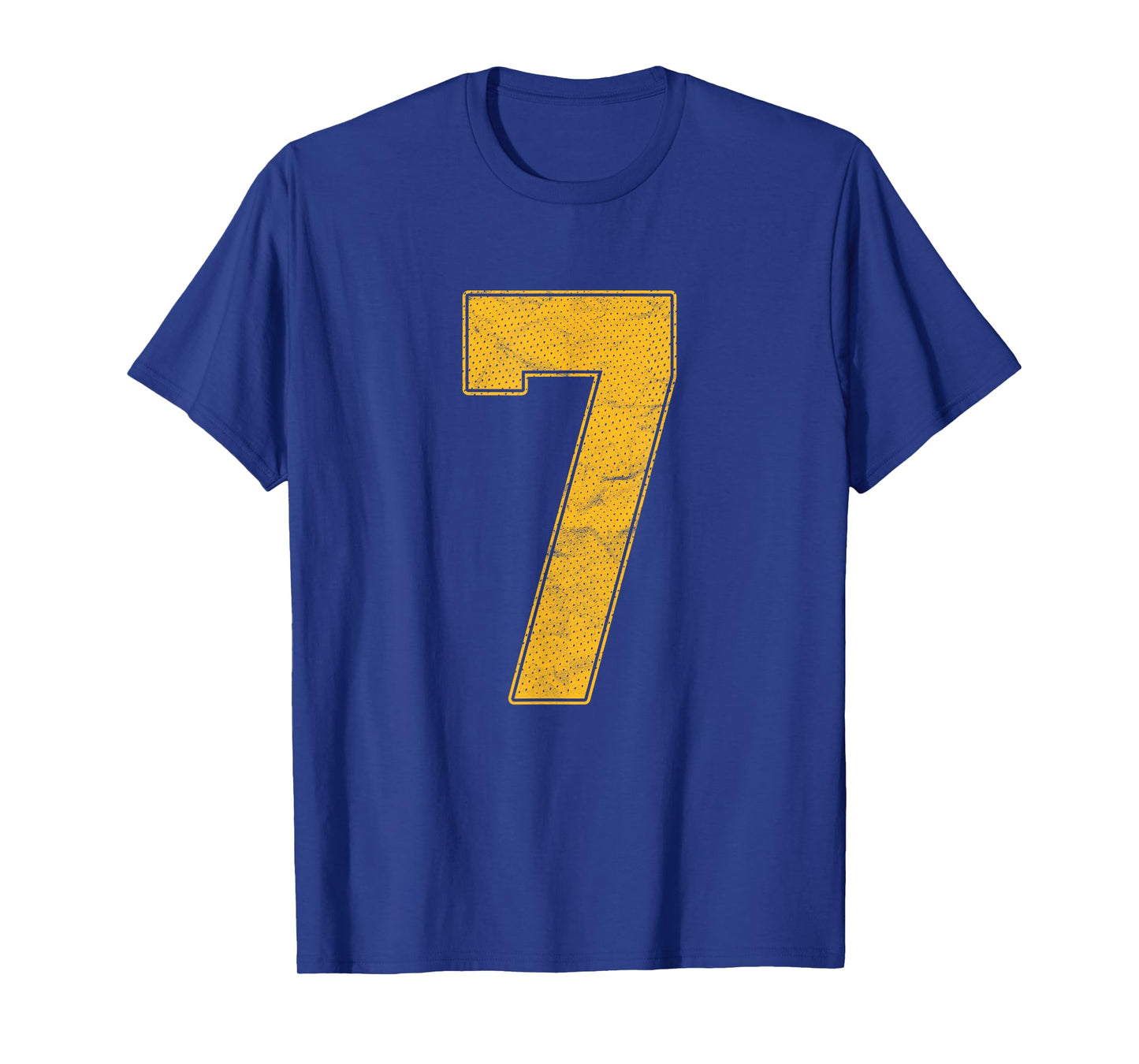 Number 7 Numbered Uniform Sports Team Jersey 7th Birthday T-Shirt