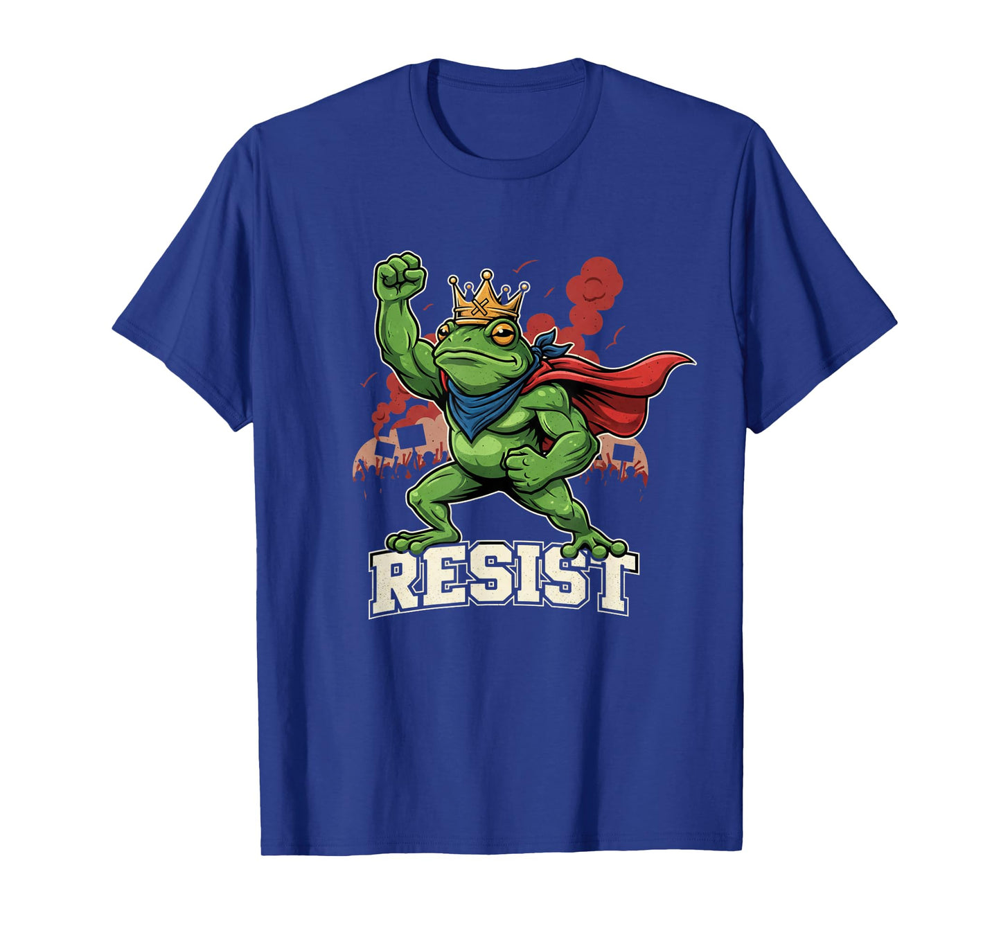 Funny Resist Frog Portland Frog Protest No Kings in America T-Shirt