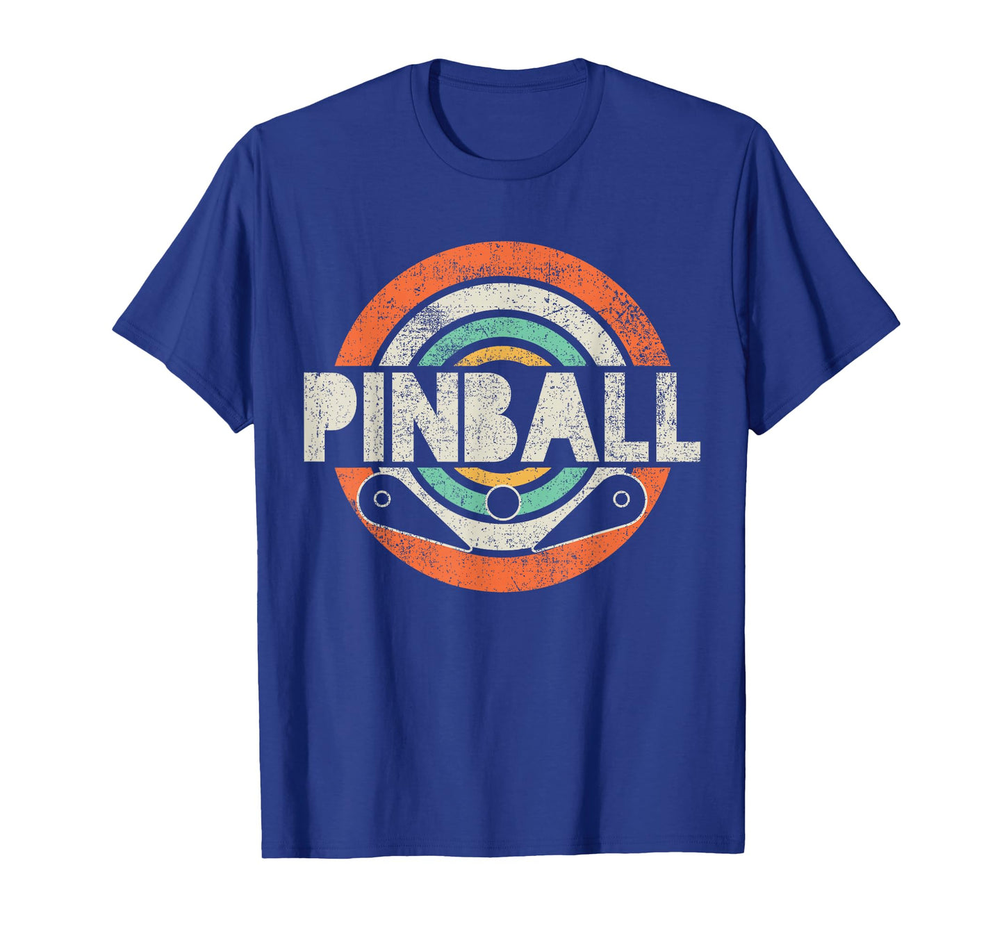 Pinball Game Vintage Black Crew Neck T-Shirt, Unisex-Kids, Small