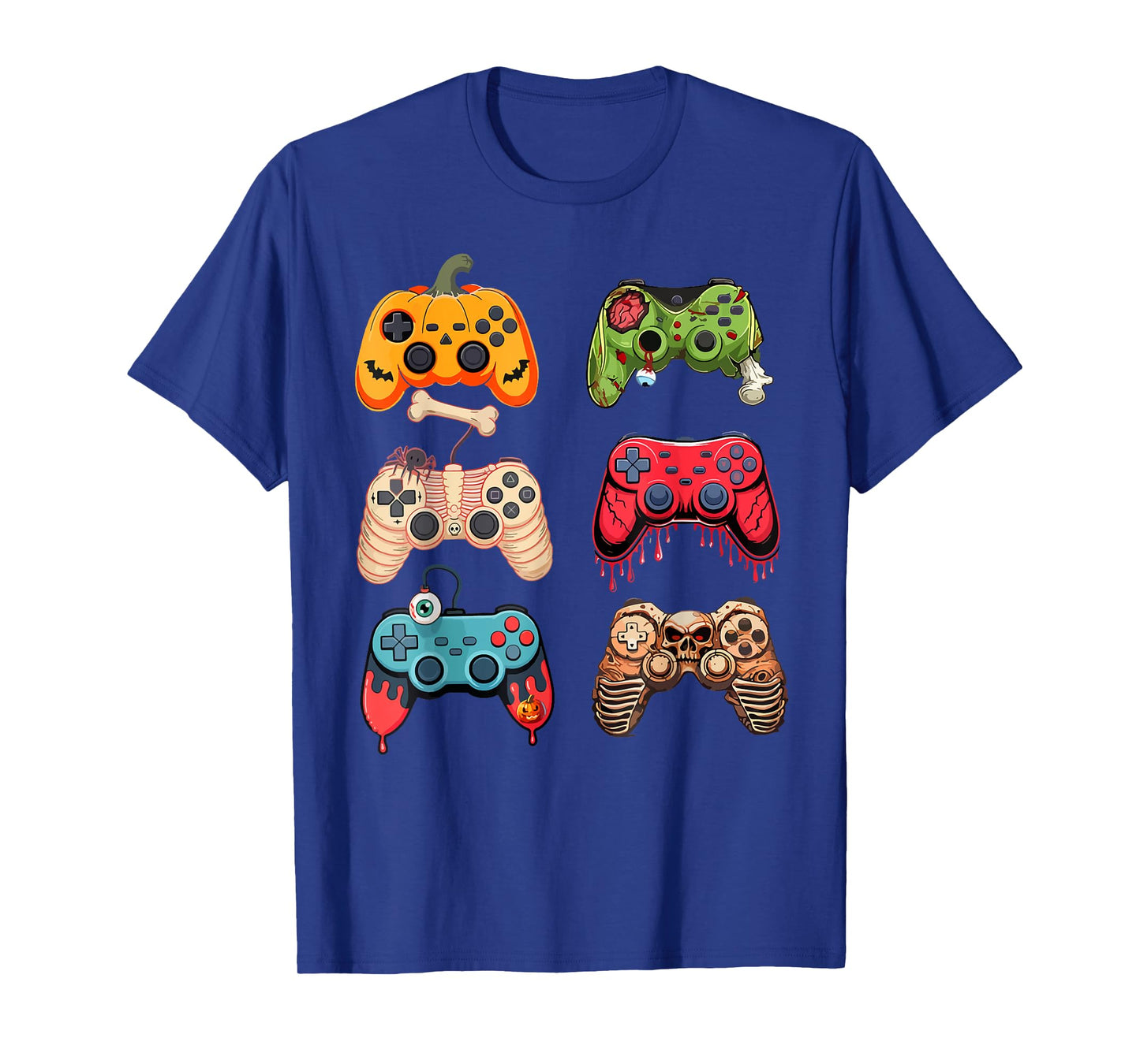 Halloween Skeleton Gamer Zombie Gaming Controllers Mummy T-Shirt