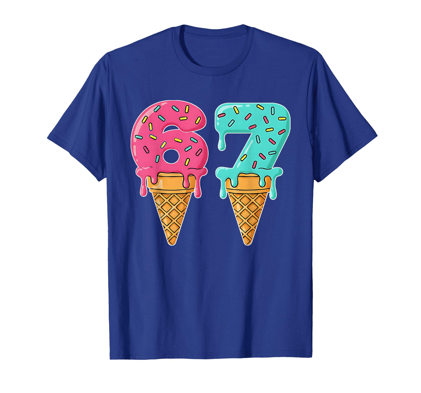 Baseball Drip Ice Cream 67 Baseball Lifestyle 101 T-Shirt