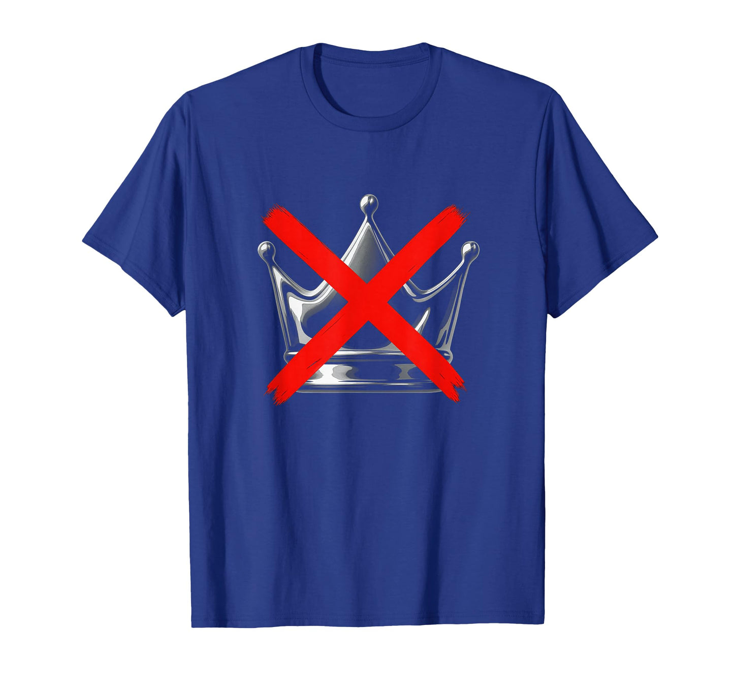 No Kings Chrome Art Crown X Minimal Style T-Shirt