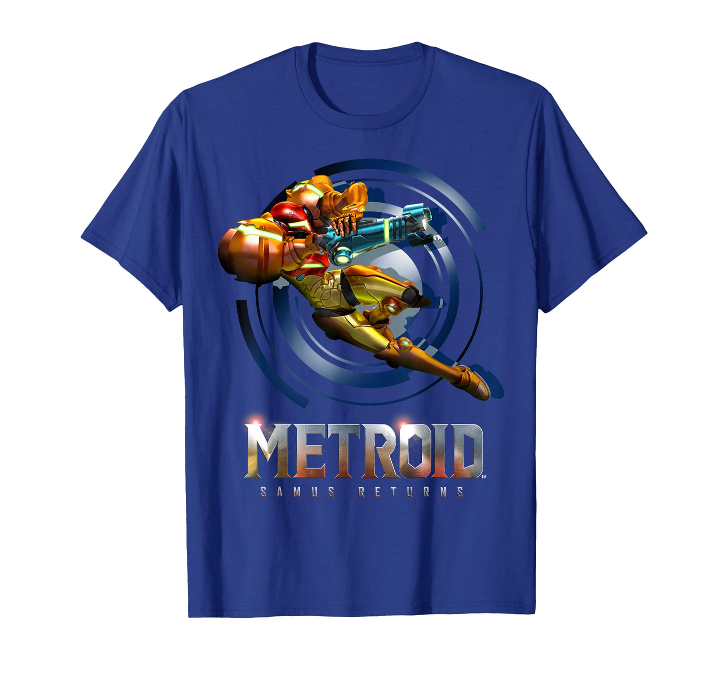 Nintendo Metroid Samus Returns Jump Action Graphic T-Shirt T-Shirt