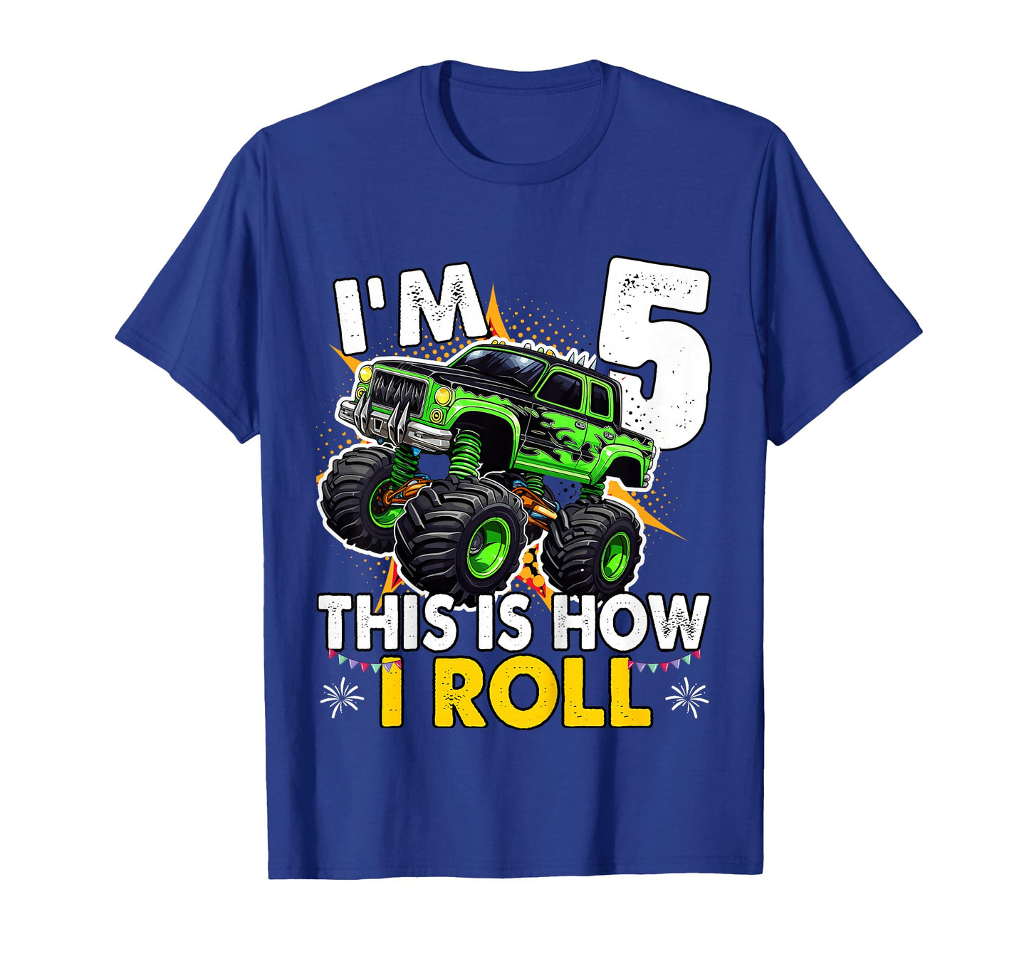 5 Year Old Monster Truck 5th Birthday boy T-Shirt