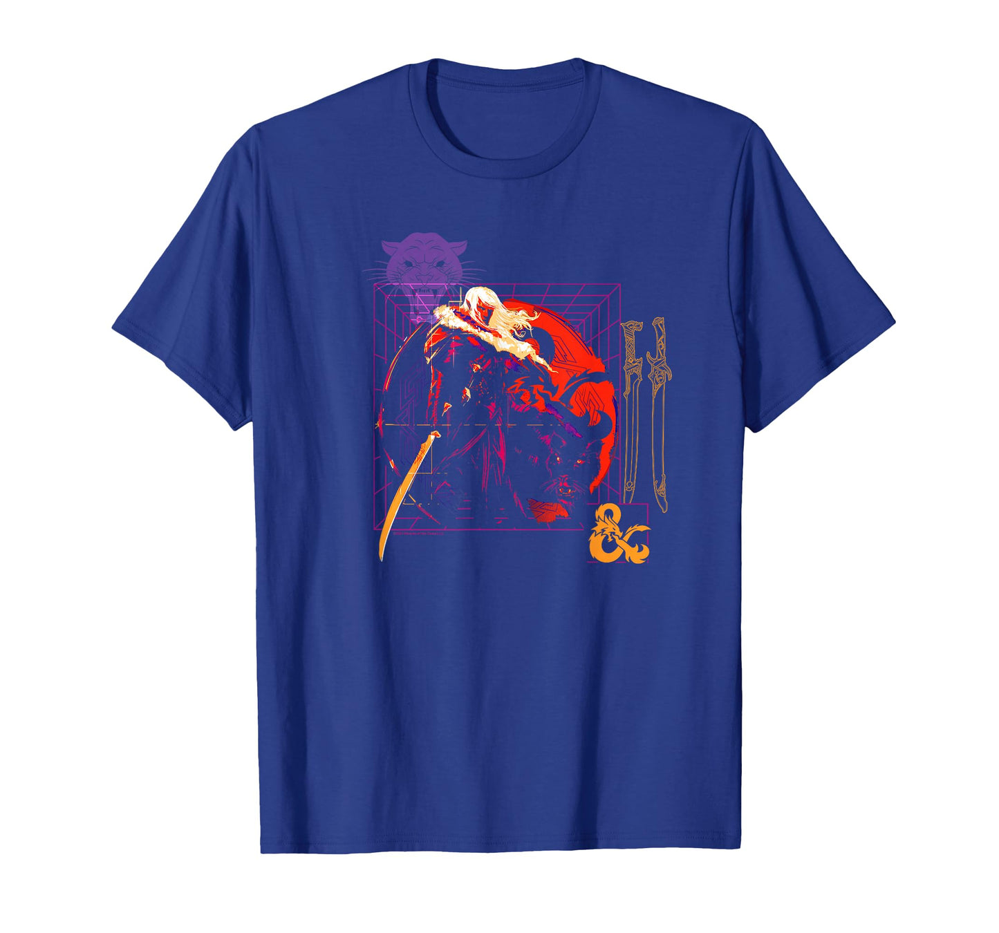 Dungeons & Dragons Drizzt Do'Urden Technical Weapons Grid T-Shirt