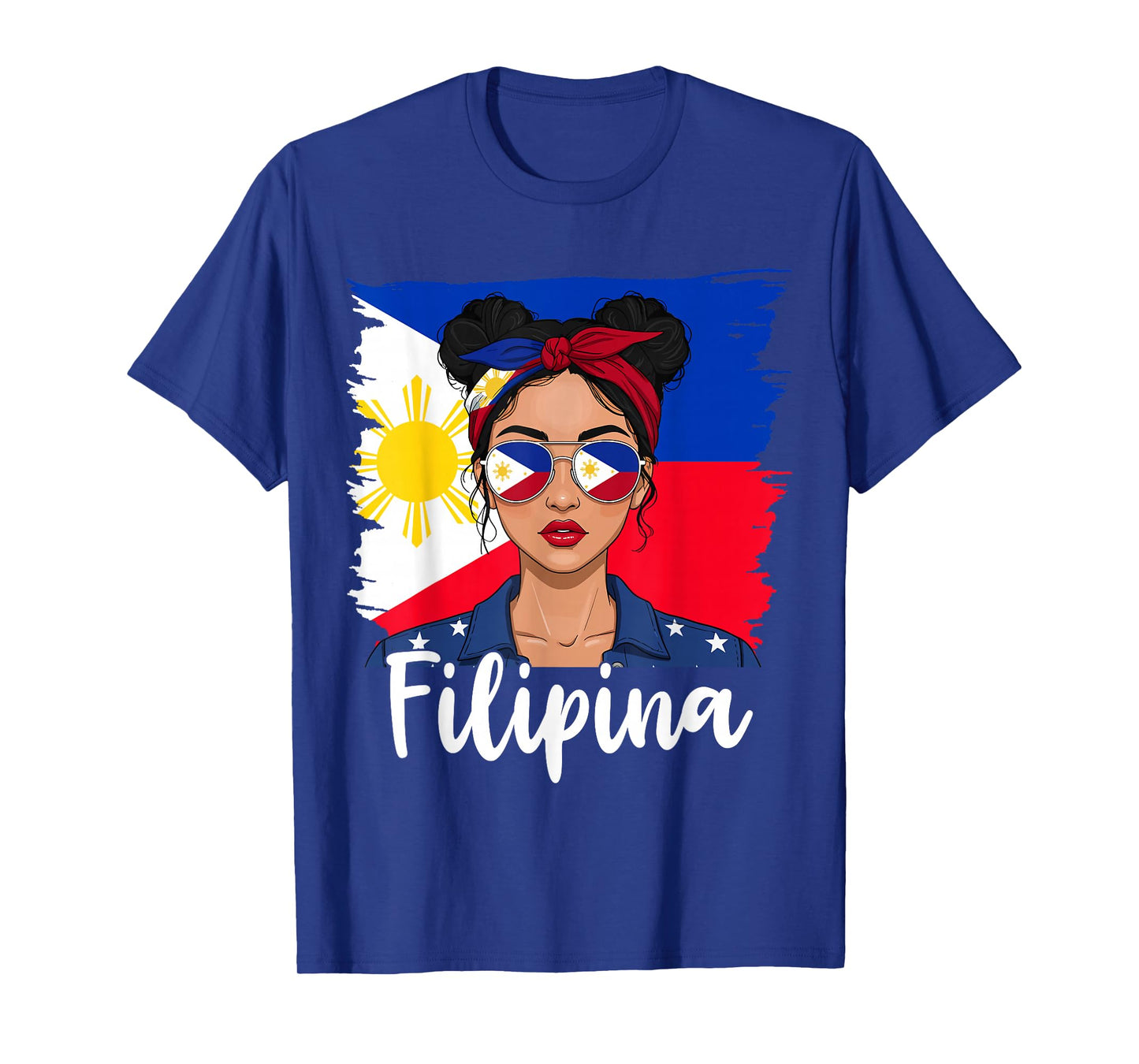 Filipina Girl Philippines Flag Proud Pinay Women T-Shirt