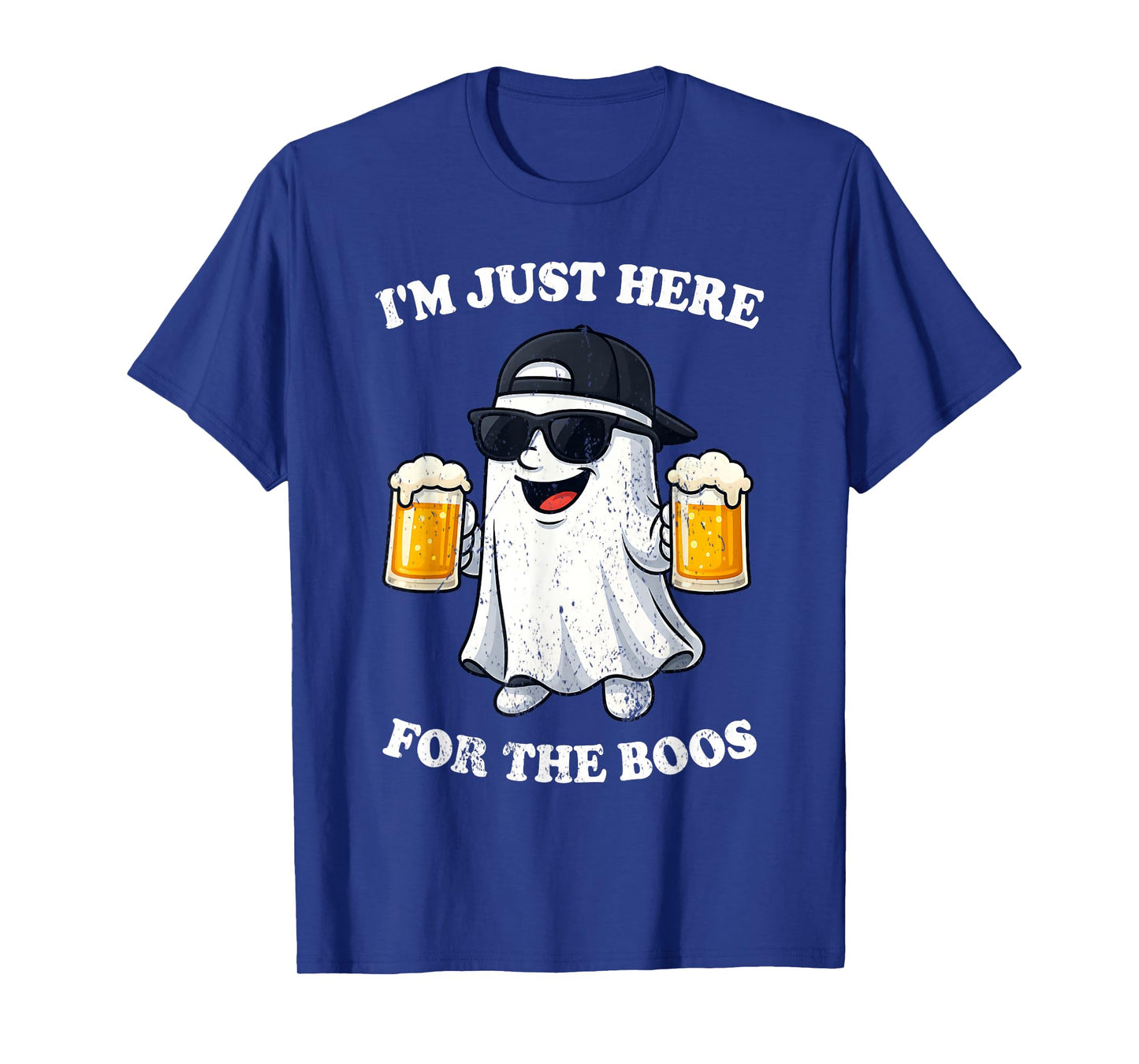 I'm Just Here For The Boos Halloween Women Ghost Cute Funny T-Shirt
