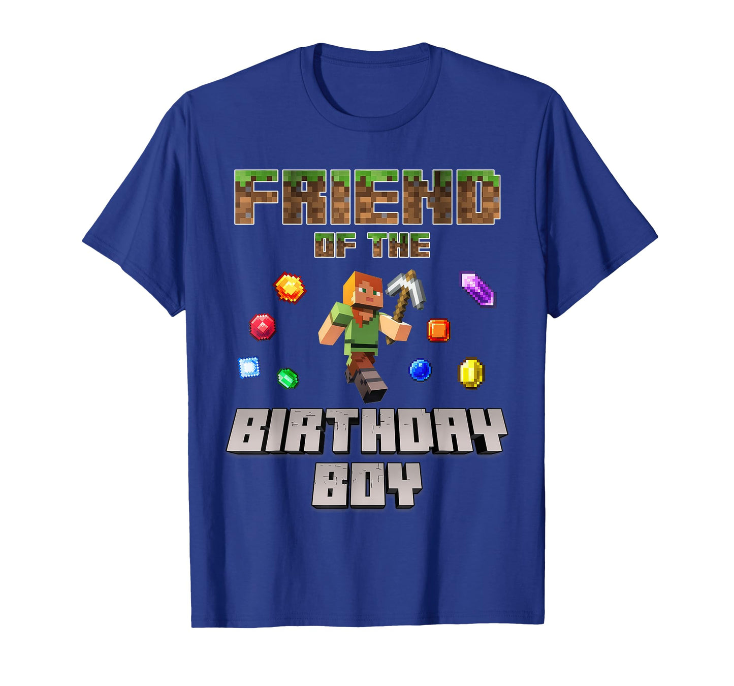 Friend Of The Birthday Boy Video Gamer Pixel Number T-Shirt