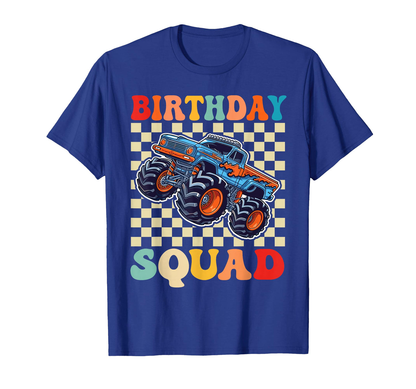 Monster Truck for Toddlers - Birthday Squad Monster Truck T-Shirt