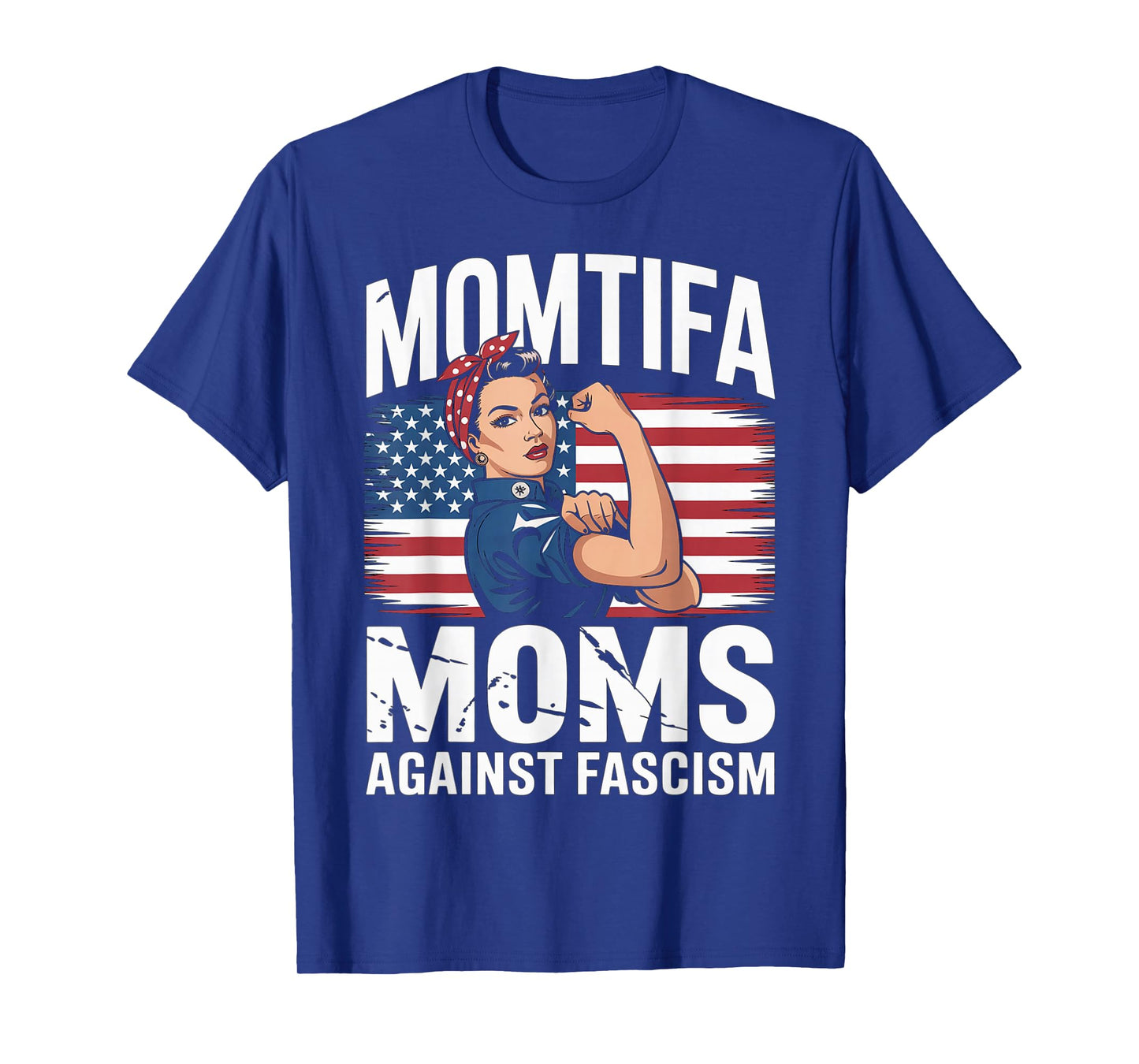 Momtifa Mom Against Fascism Flag Resist No Kings Mum Mama T-Shirt