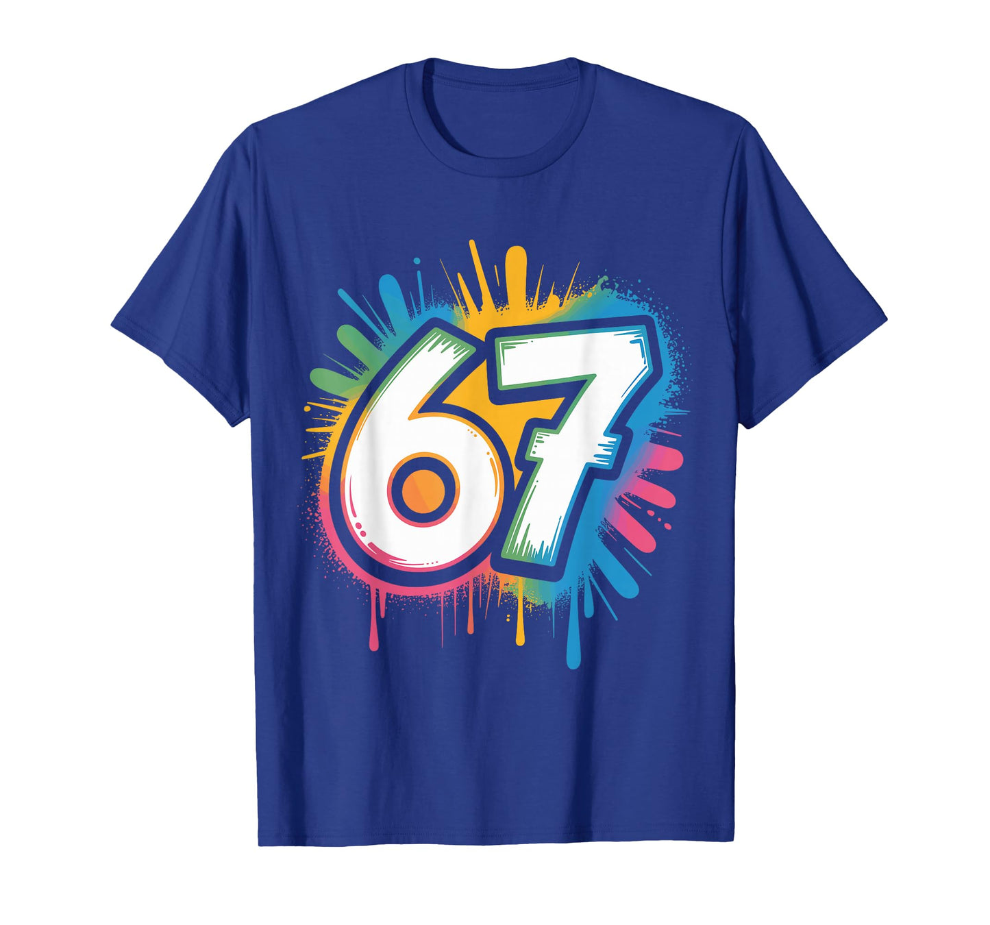67 Meme Six Seven 6 7 Funny Brainrot Rizz Gen Alpha T-Shirt