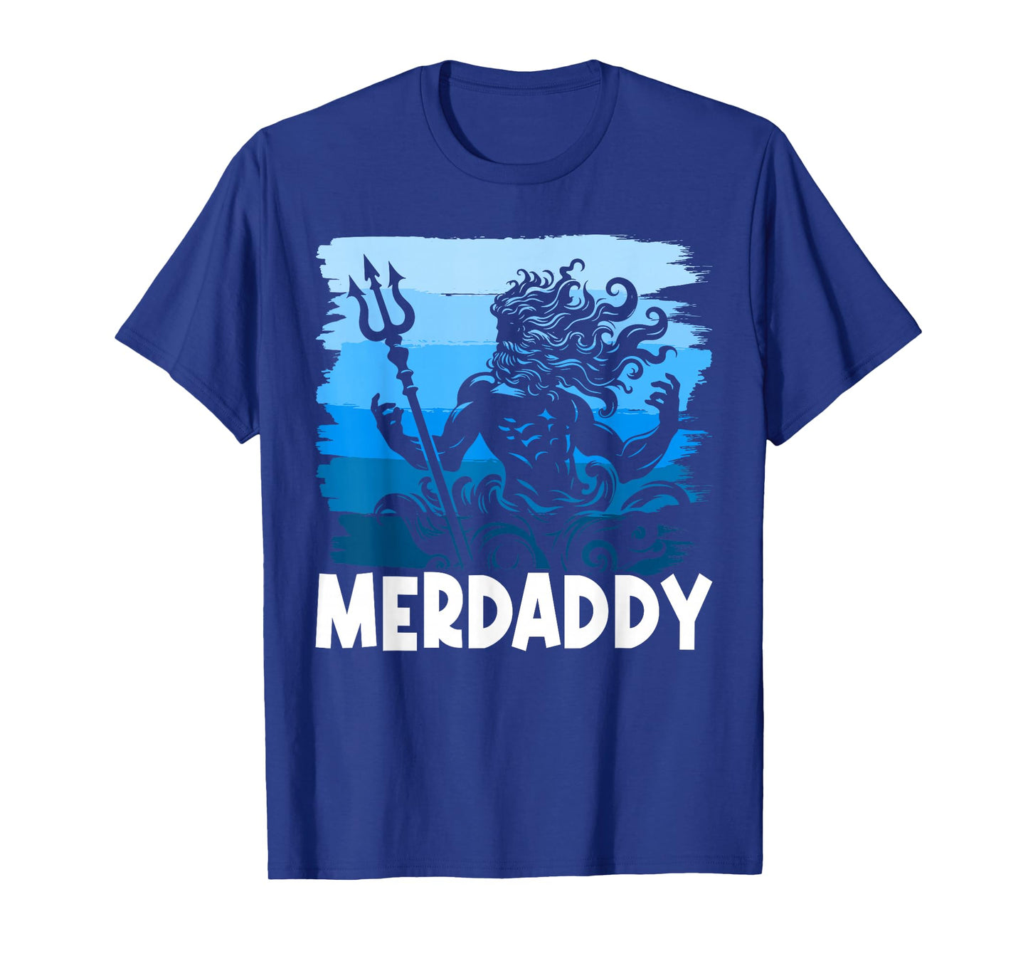 Merdaddy Mermaid Security Merman Daddy Fathers Day Swimmer T-Shirt