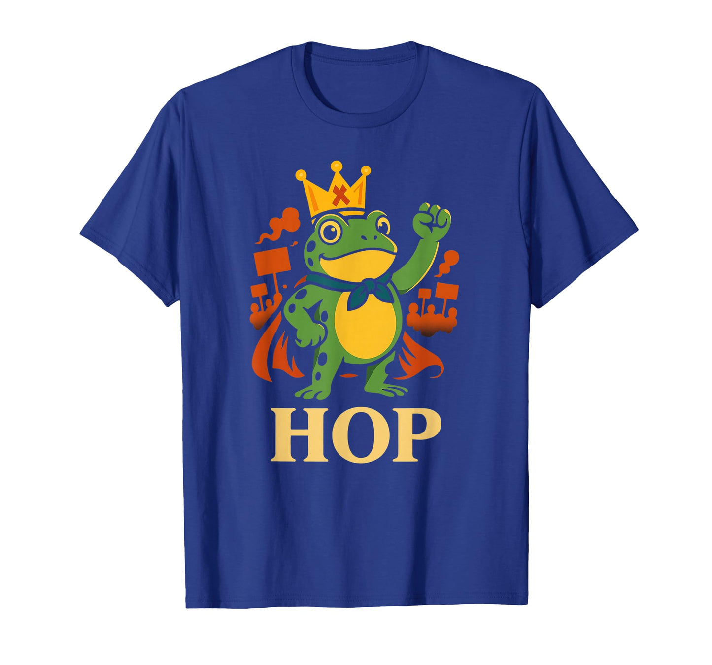 Funny Portland Frog Hop Protest Resist No Kings Toad T-Shirt