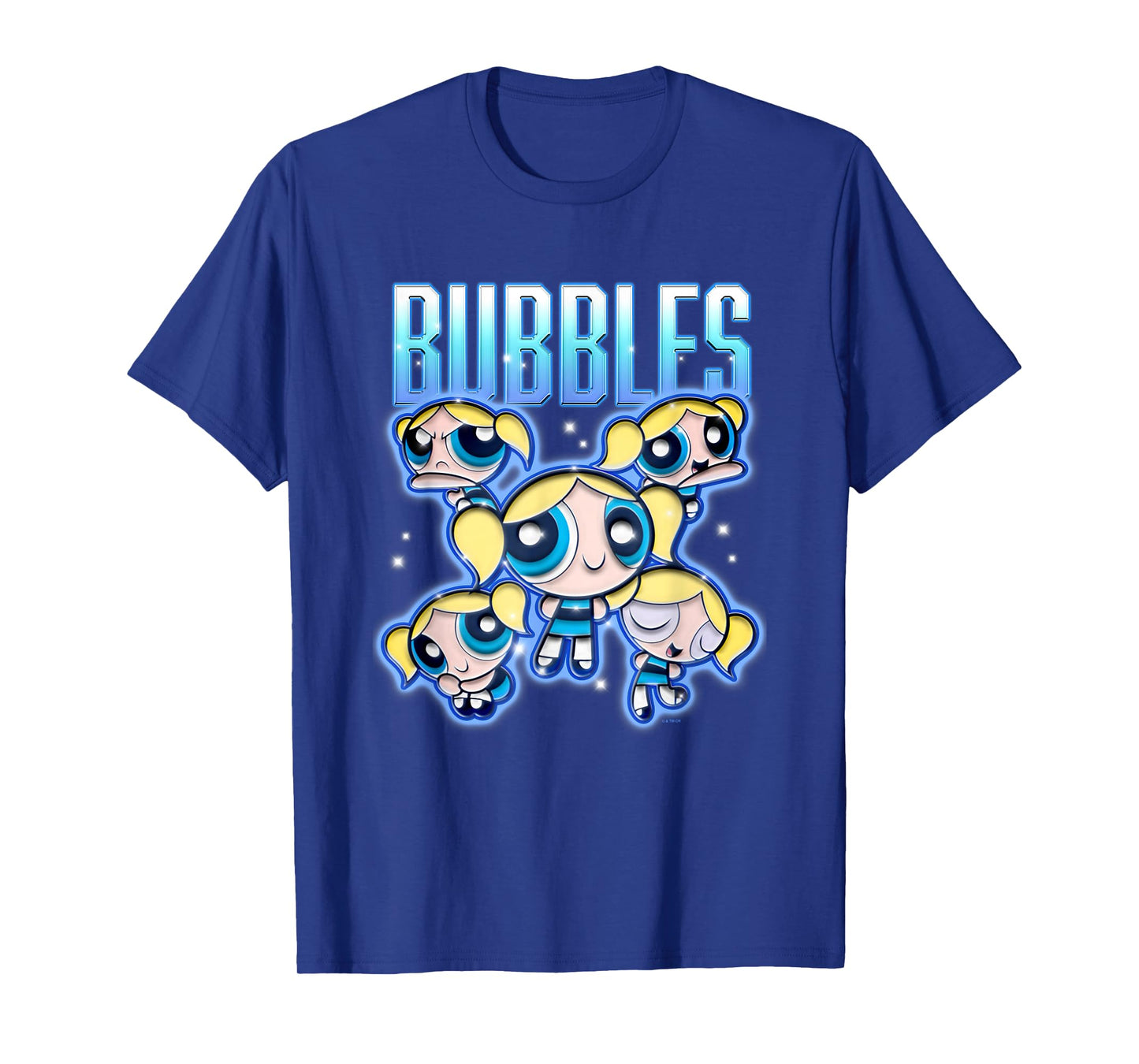 The Powerpuff Girls Bubbles Chrome Multi Pose T-Shirt