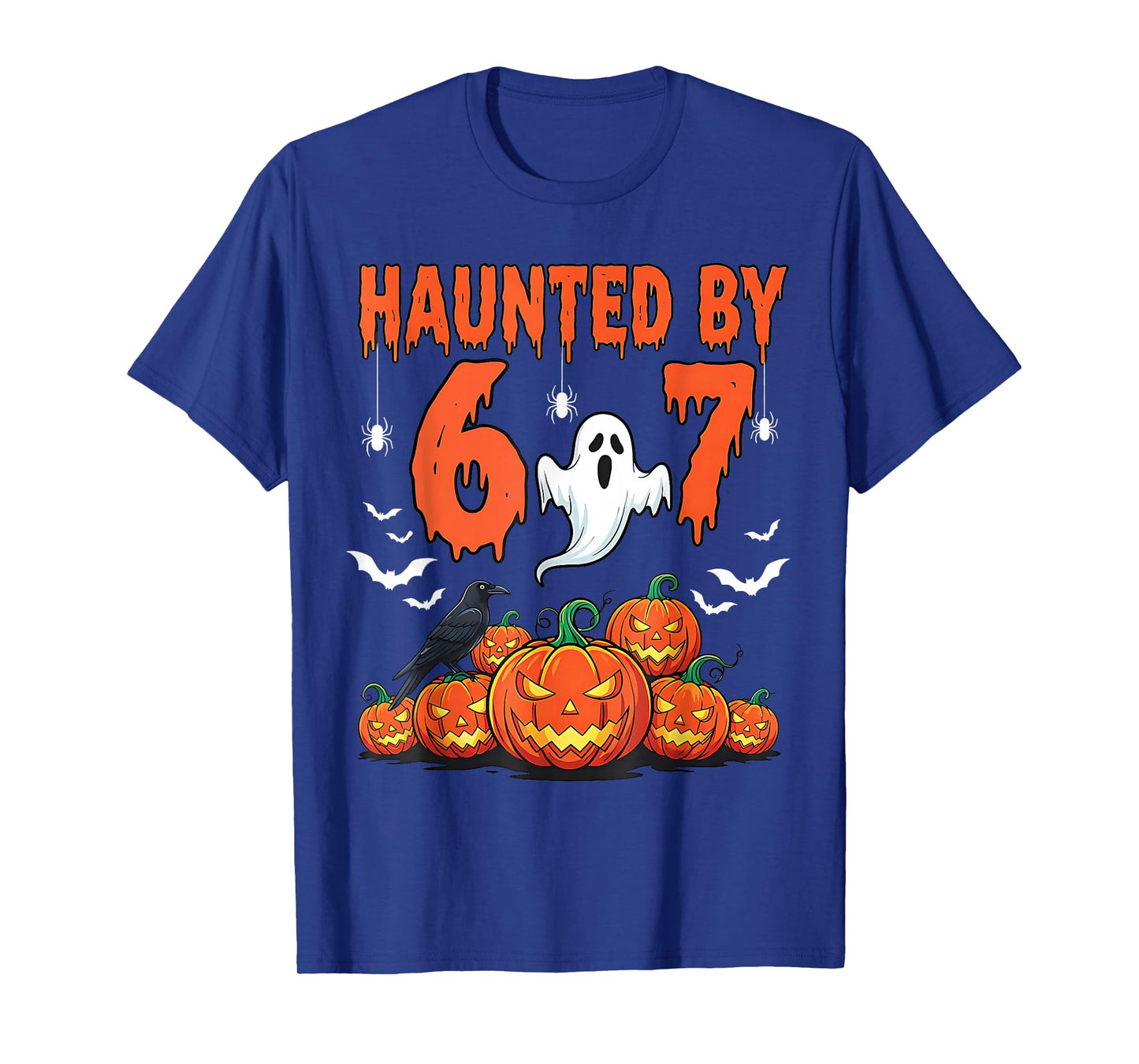 Haunted by 67 Funny Six Seven Meme 6 7 Halloween Costume Kid T-Shirt