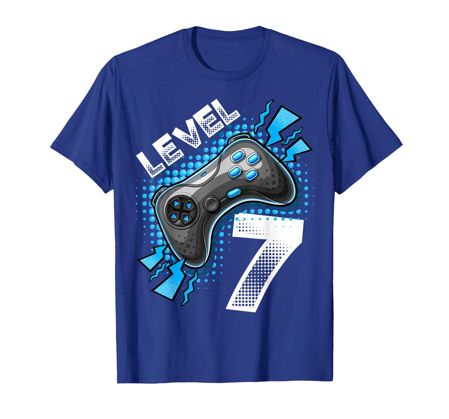 Level 7 Video Game Controller 7th Birthday Gamer Gift Boys T-Shirt
