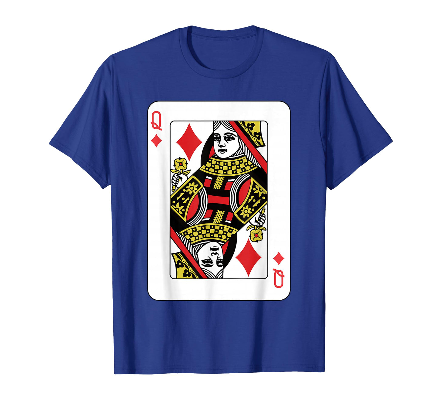 Queen of Diamonds Playing Card Poker T-Shirt