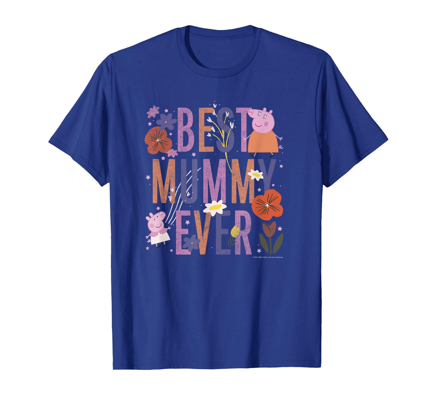 Peppa Pig Mother's Day Best Mummy Ever Vintage Floral T-Shirt