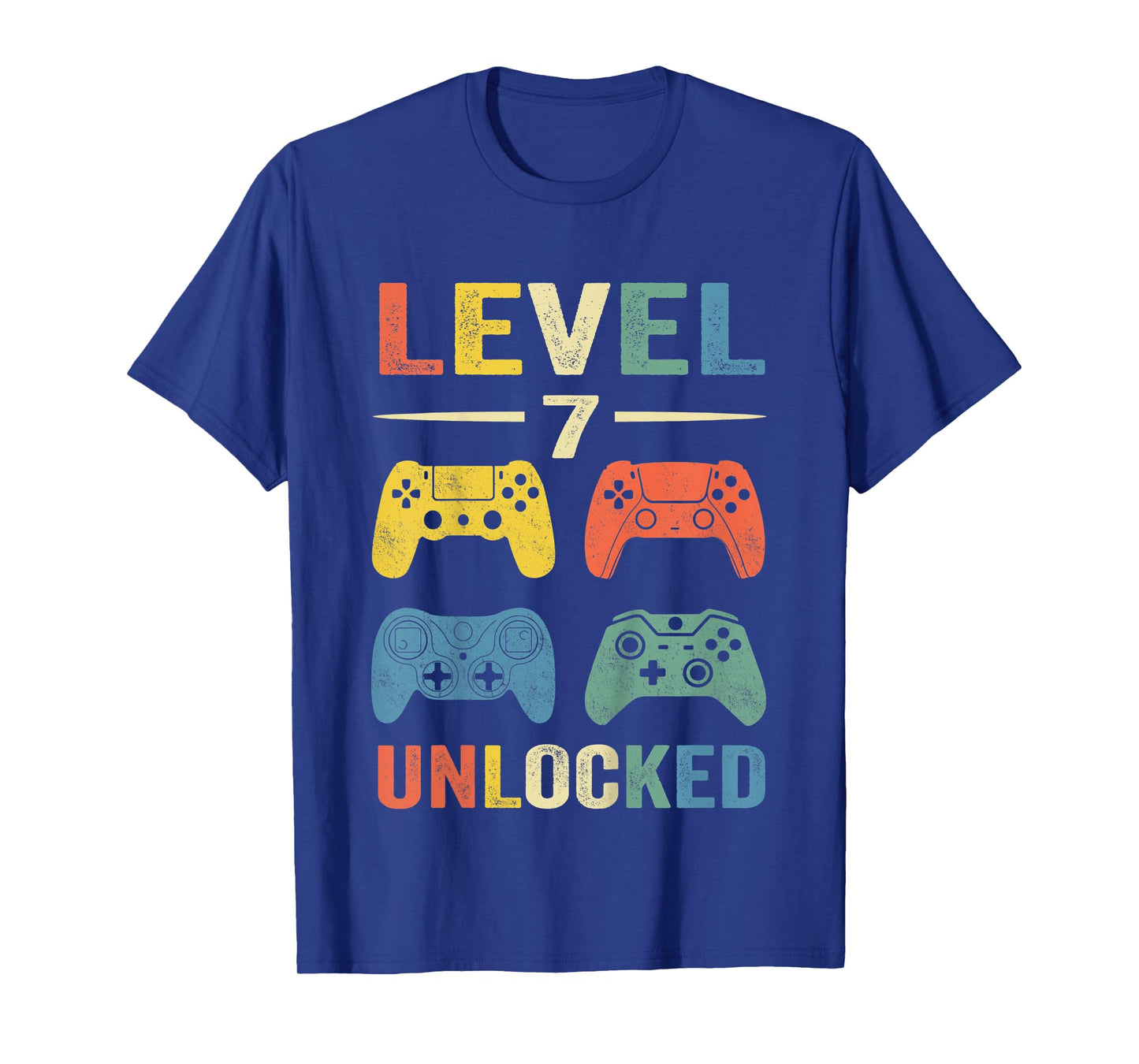 Kids Level 7 Unlocked Video Game 7th Birthday Gift T-Shirt T-Shirt