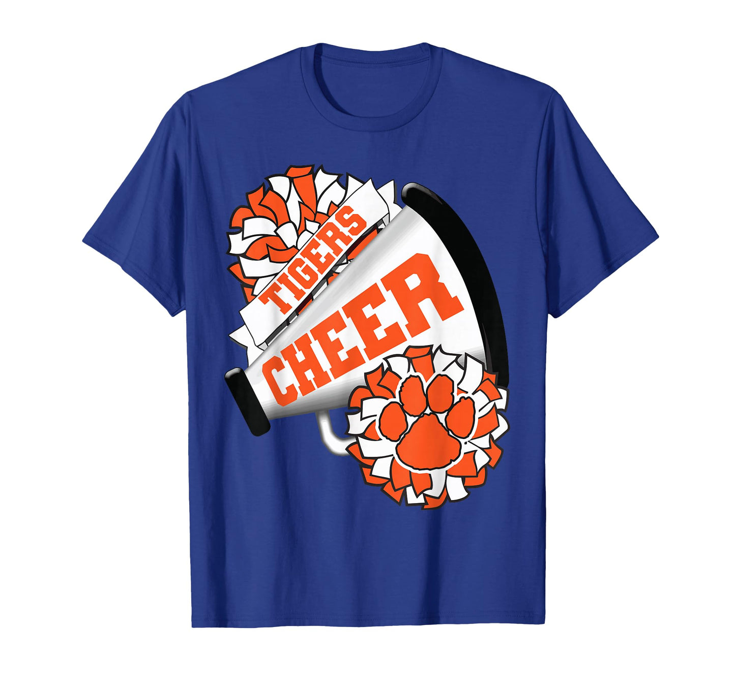 Tigers Cheerleading Back To School Cheer Team Spirit Orange T-Shirt