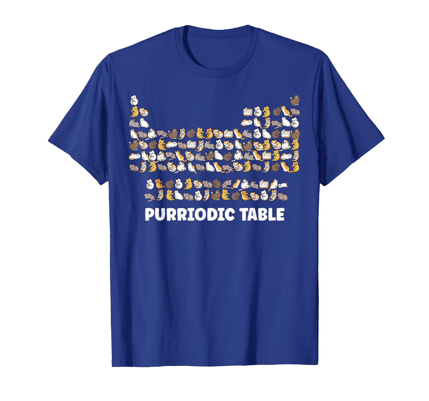 Cat Periodic Table Chemistry Science Gifts For Cat Dad Mom T-Shirt for Men Women Kids