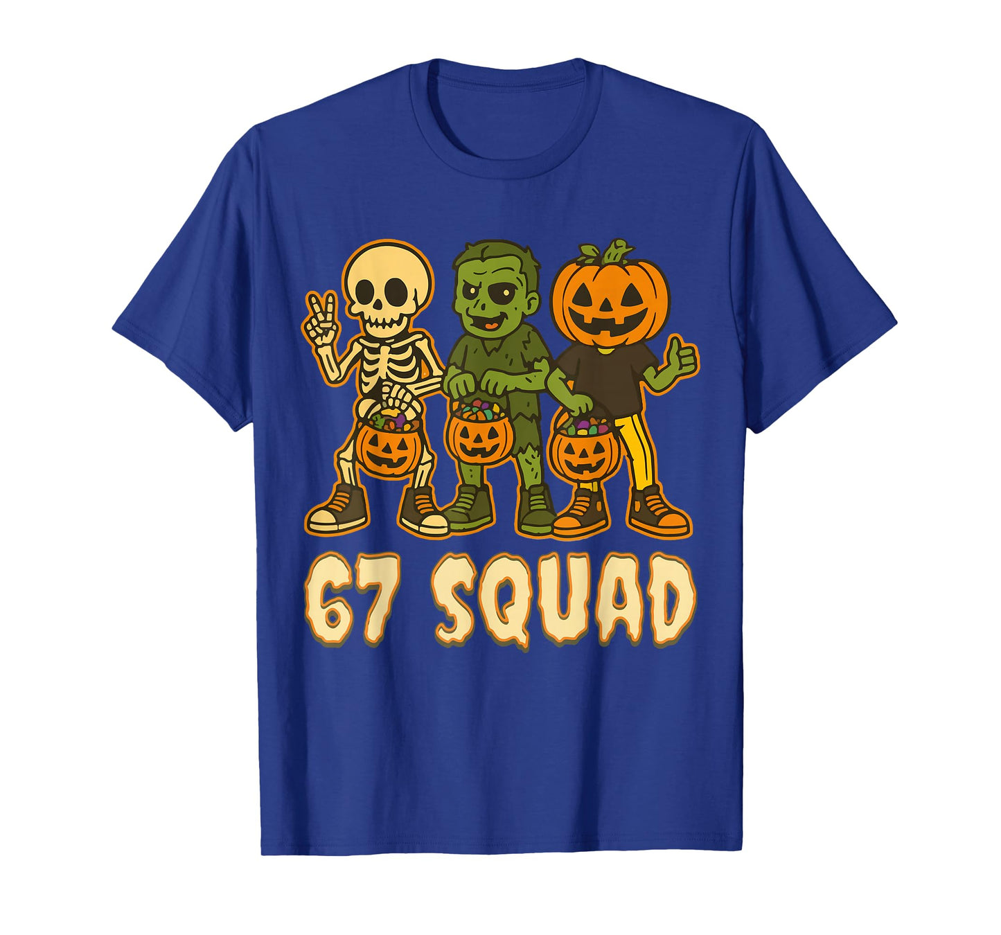 Haunted by 67 – Funny Ghost Squad Halloween Costume T-Shirt