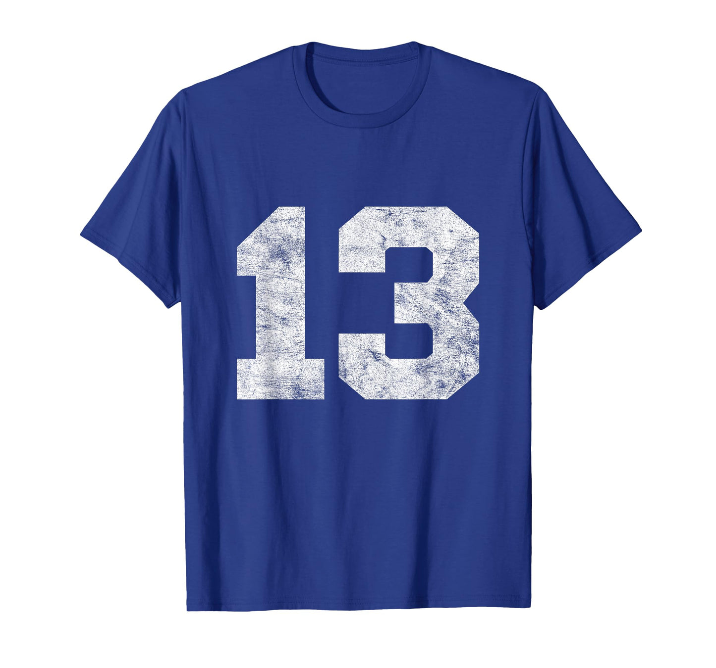 Vintage Lucky Number 13 Birthday Sports Player Team Athlete T-Shirt