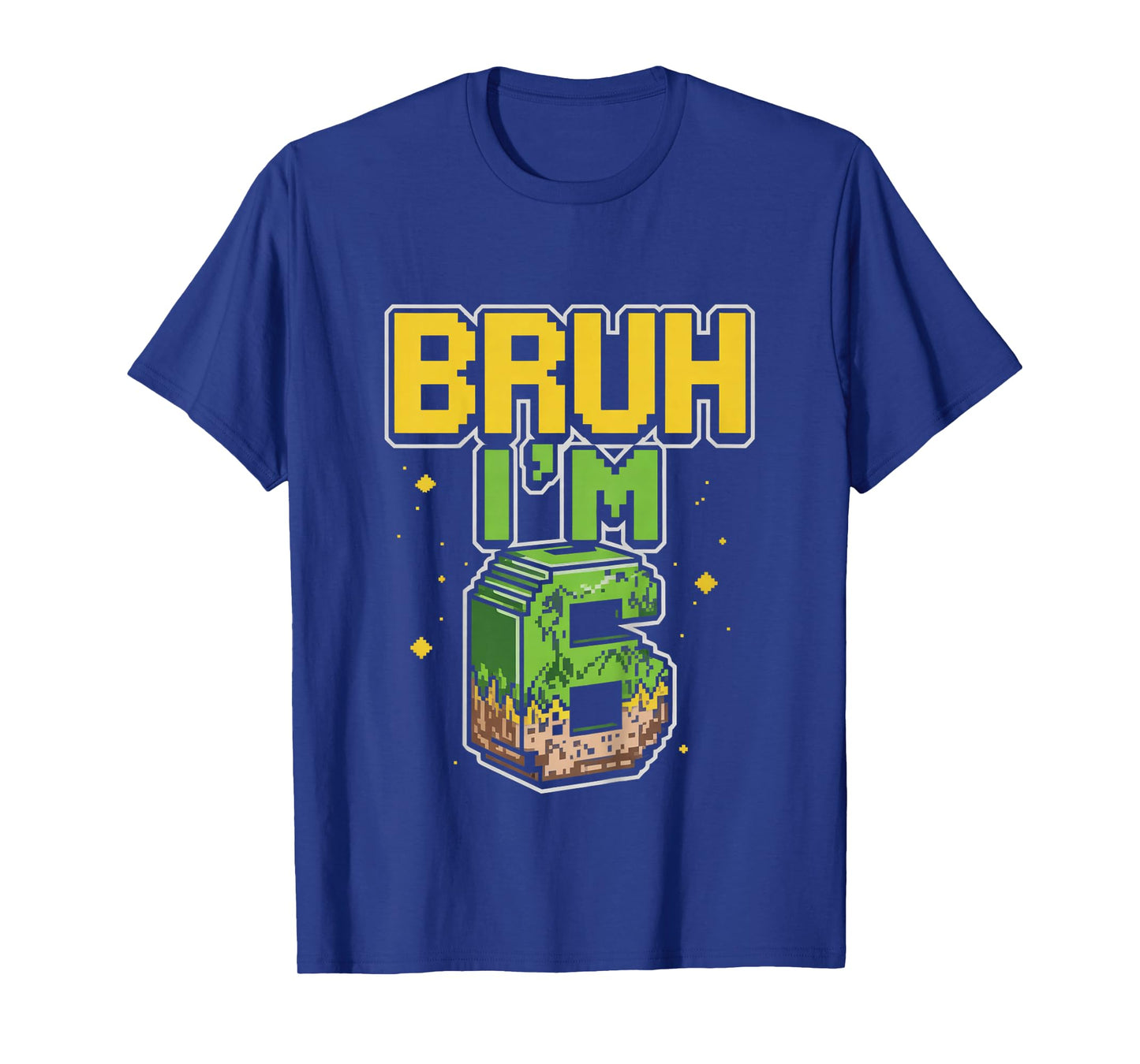 Kids Bruh it' s my birthday Boys Kids Funny Pixel Video Games T-Shirt