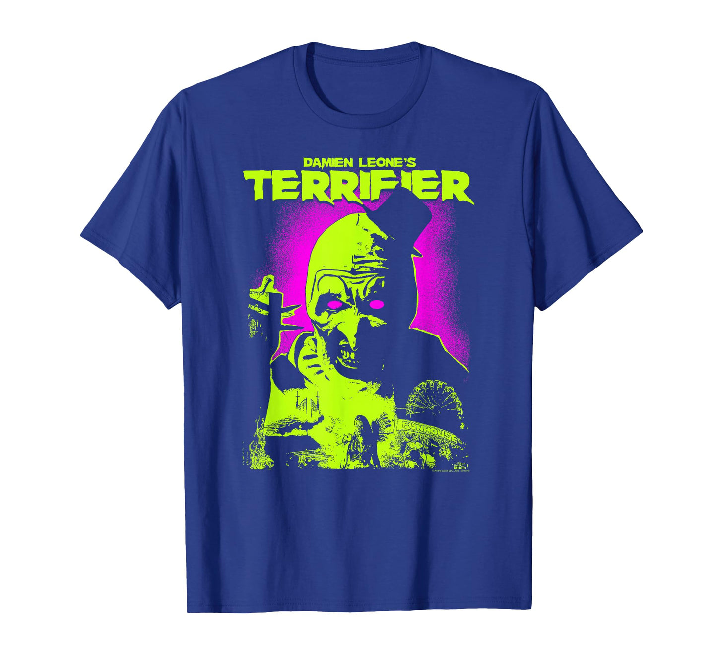 Terrifier Glowing Eyes Art Neon Poster Horror T-Shirt