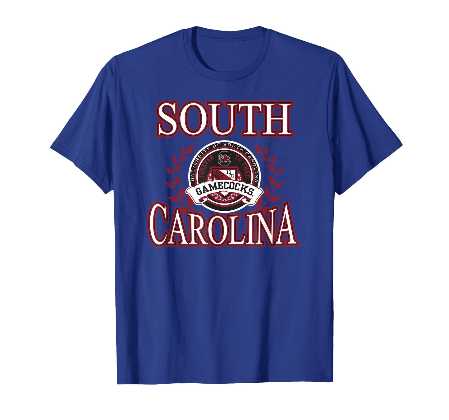 South Carolina Gamecocks Laurels Black Officially Licensed T-Shirt