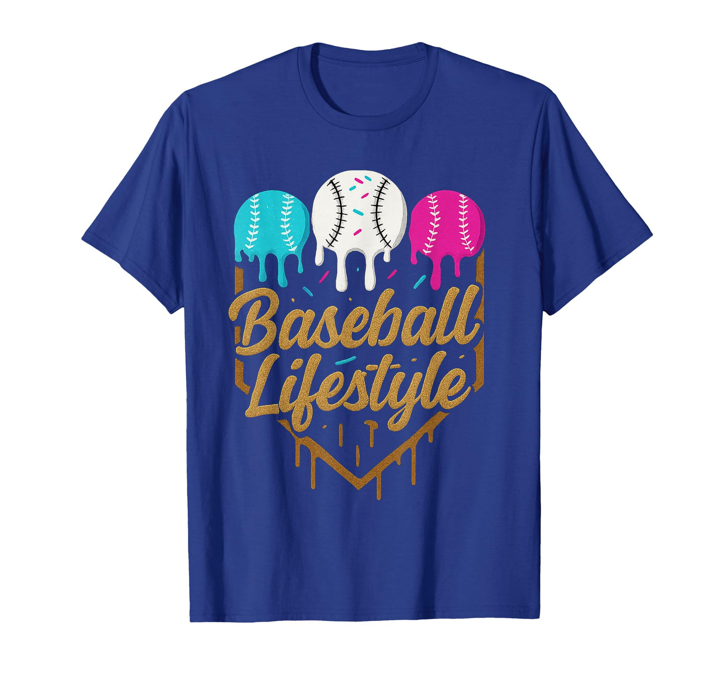 Baseball Lifestyle 101 Apparel Youth Baseball Drip Icecream T-Shirt